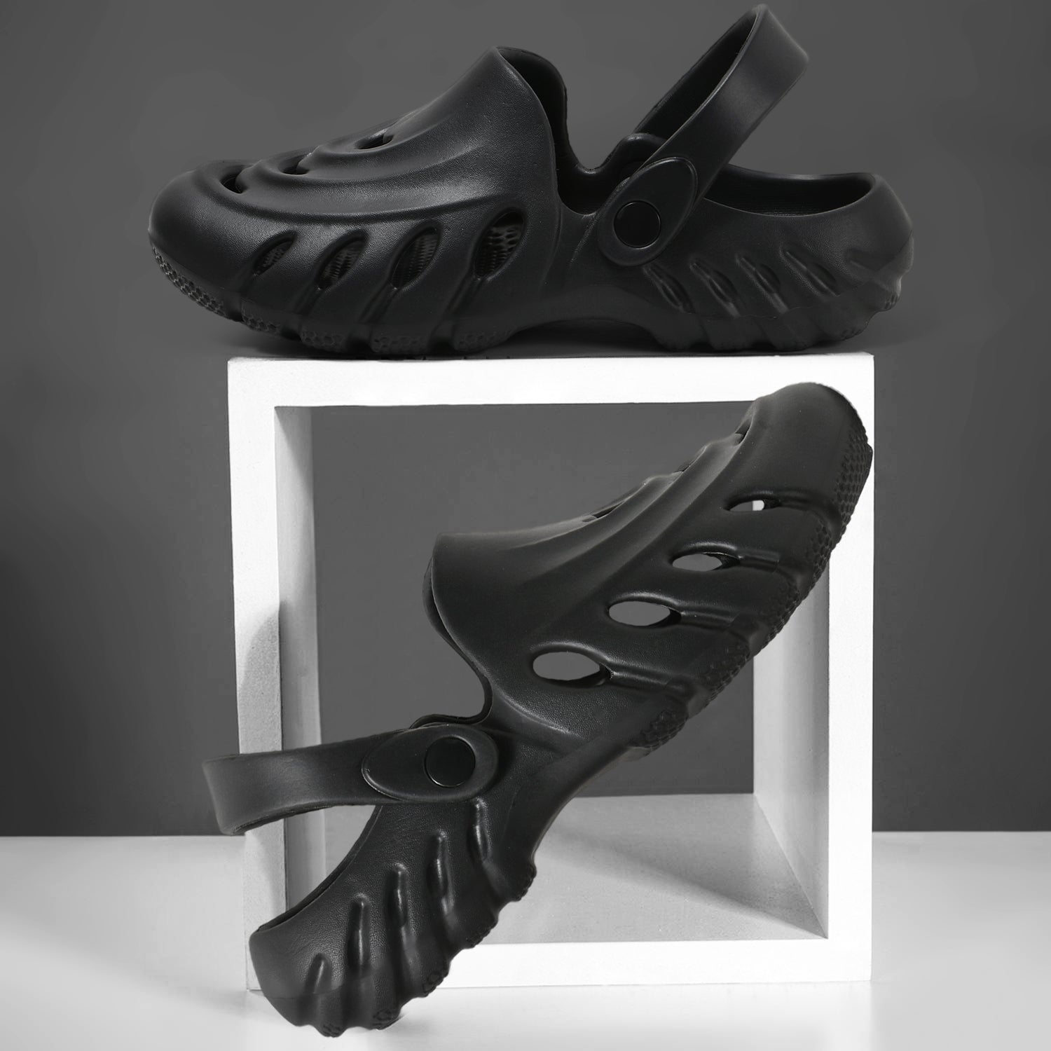 Tomsy Choice Grey Comfort Clogs for Daily Wear