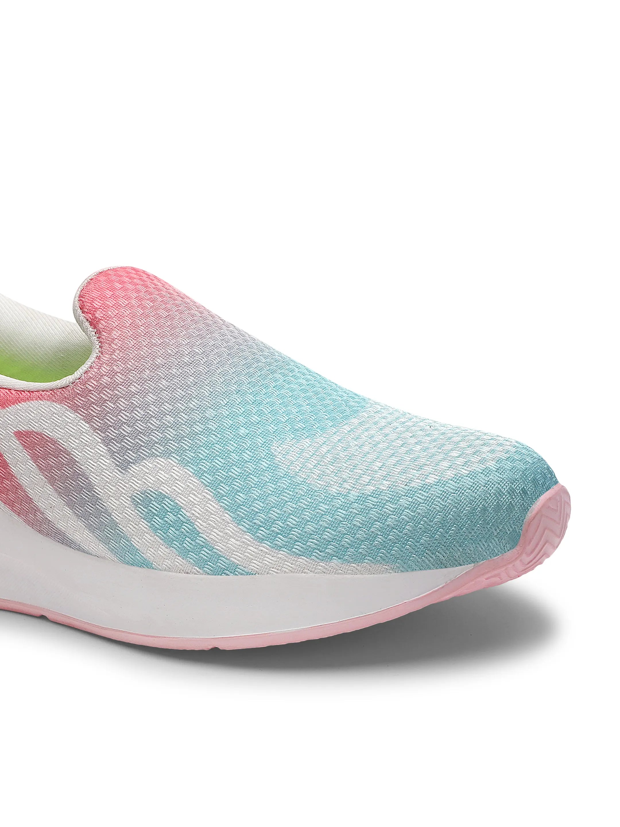 TOMSY CHOICE Women White EVA Running Shoes | Lightweight Comfortable Sports Shoes for Women | Breathable Walking & Gym Sneakers | Anti-Slip Casual Everyday Running Shoes