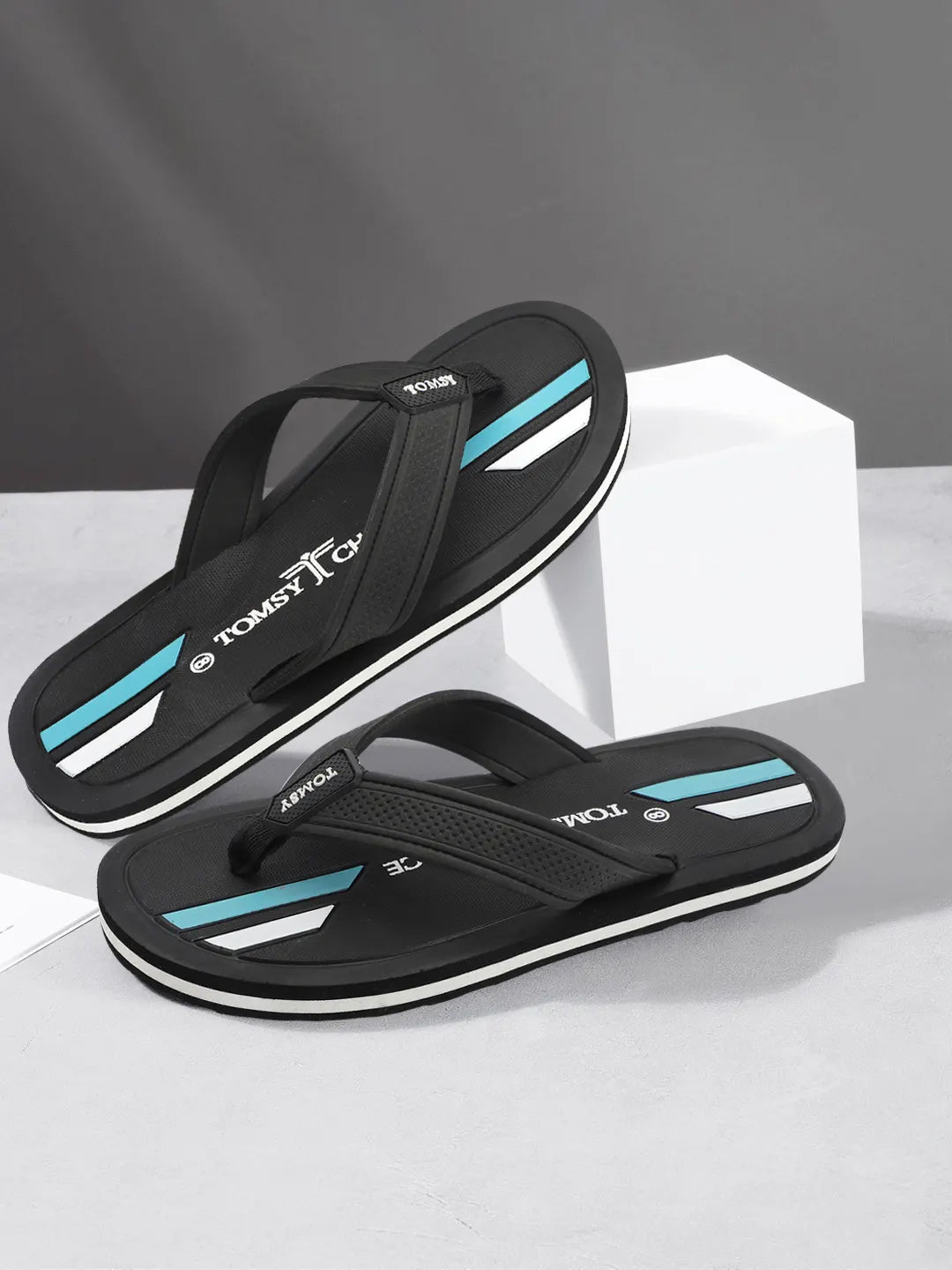TOMSY CHOICE Men EVA Sole Rubber Strap Flip Flops Lightweight, Durable Flip Flop