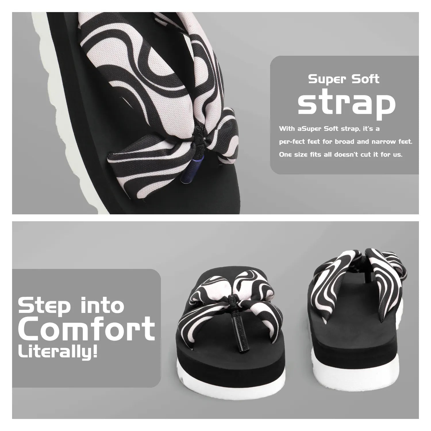 TOMSY CHOICE Synthetic Slip-On Flip Flop for Women – Lightweight & Comfortable Casual Footwear