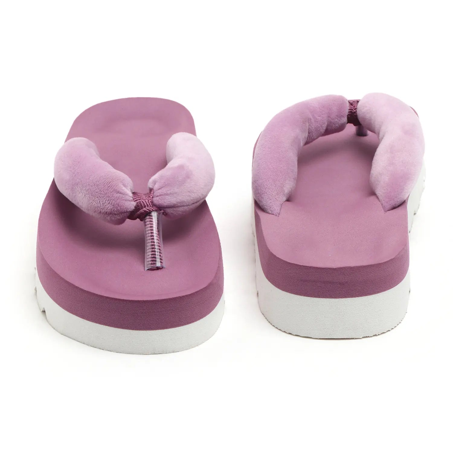 TOMSY CHOICE FUR Slip-On Flip Flop for Women – Cozy & Comfortable Indoor/Outdoor Footwear