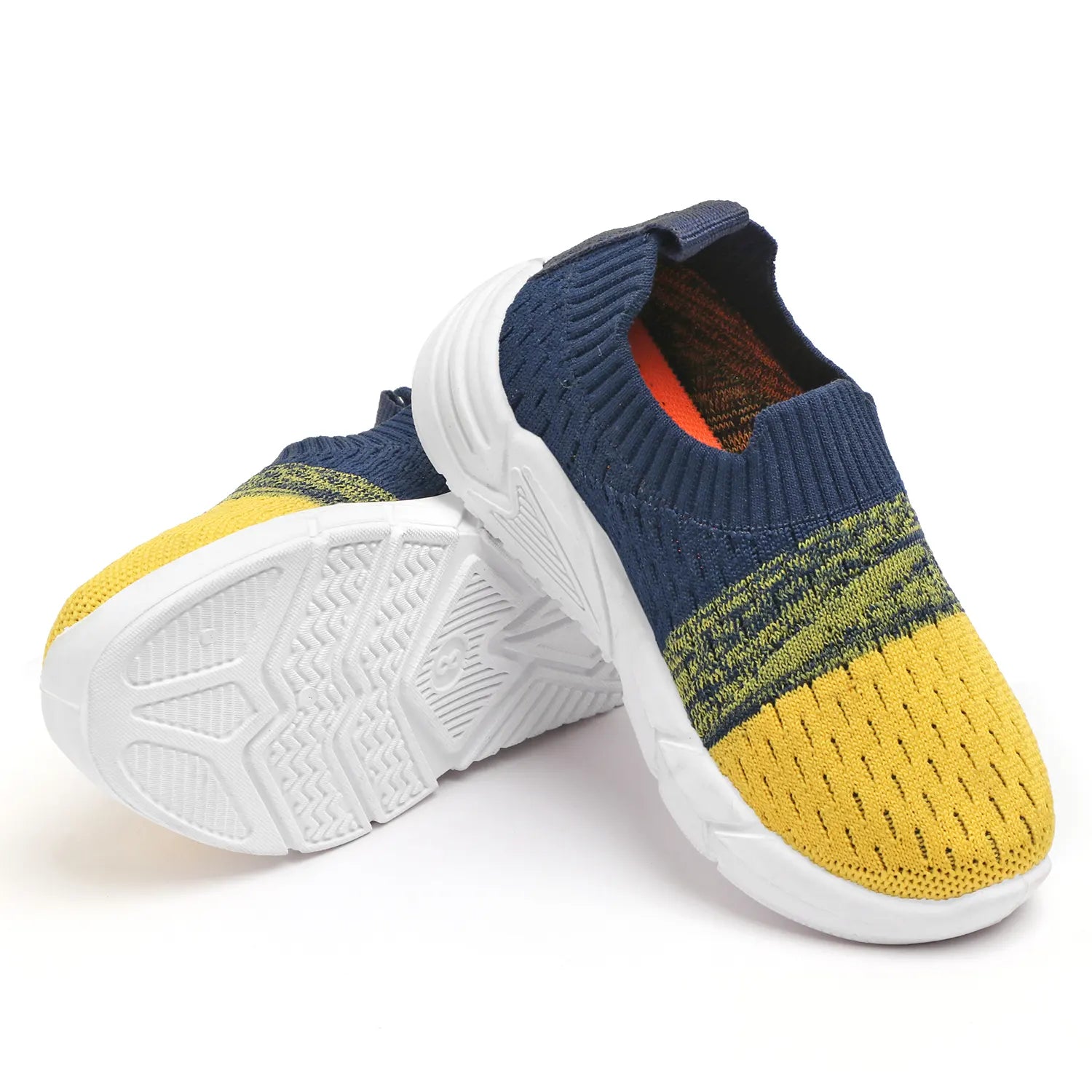TOMSY CHOICE Blue PVC Sole Knitted Upper Shoes for Boys and Girls