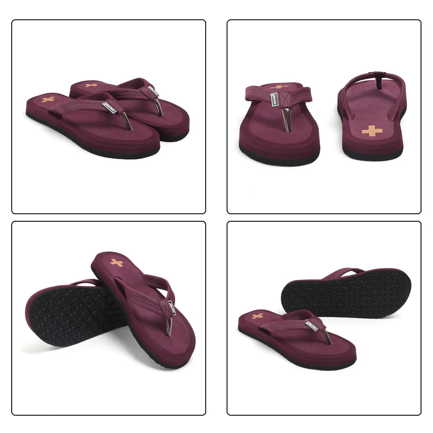 Tomsy Choice Cherry Synthetic Slip-On Ortho Flip Flop for Women – Lightweight & Comfortable Summer Footwear