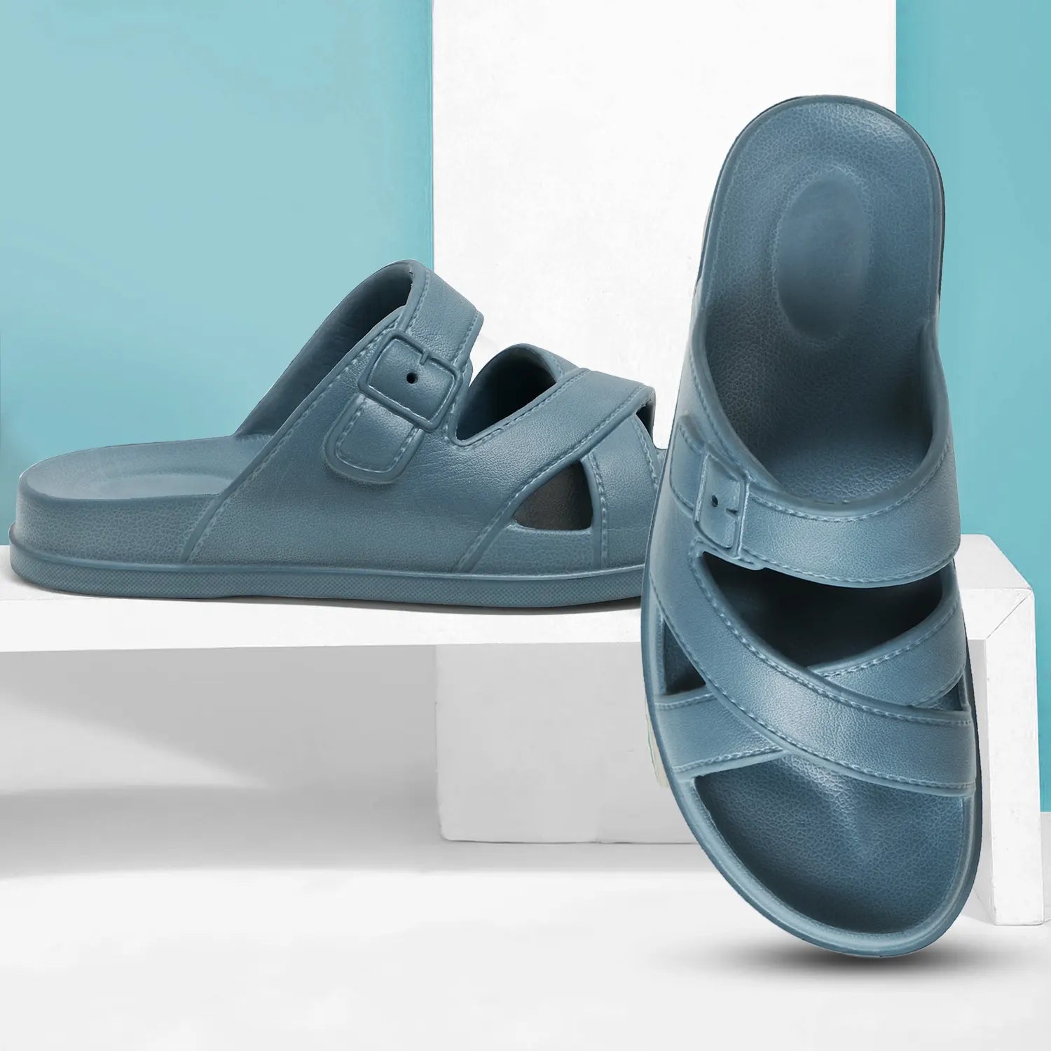 Tomsy Choice Lightweight Cyan Everyday Clogs