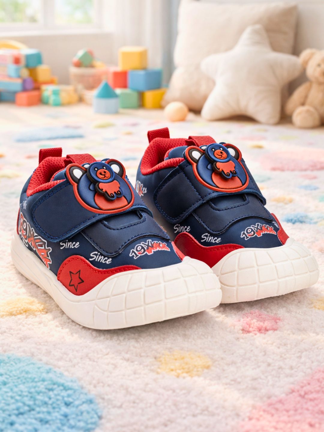 Tomsy Choice Kids Red Casual Shoes | PVC Sole | Rexine Upper