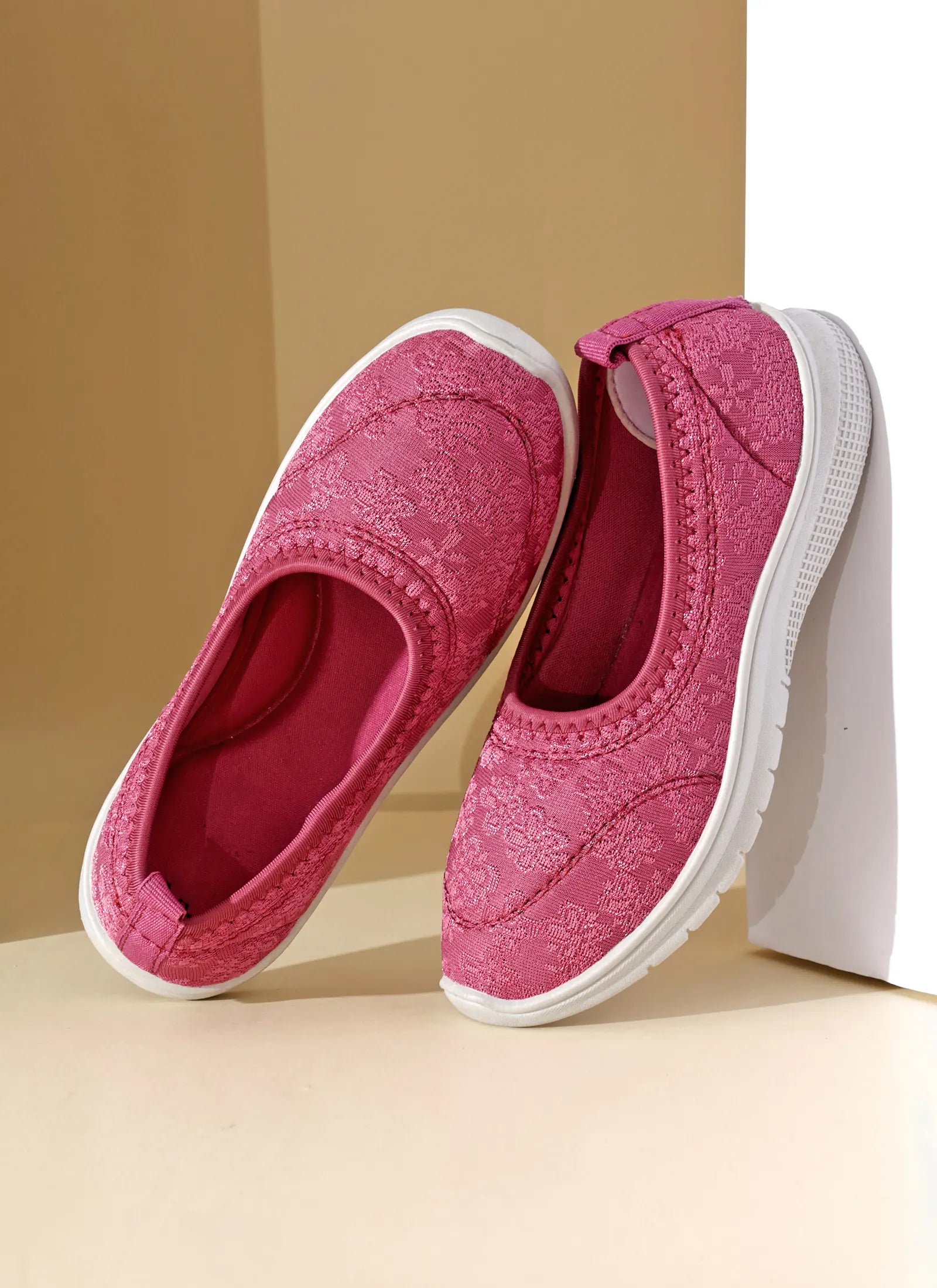 Tomsy Choice Onion Mesh Slip-On Ballerina for Women – Comfortable, & Breathable