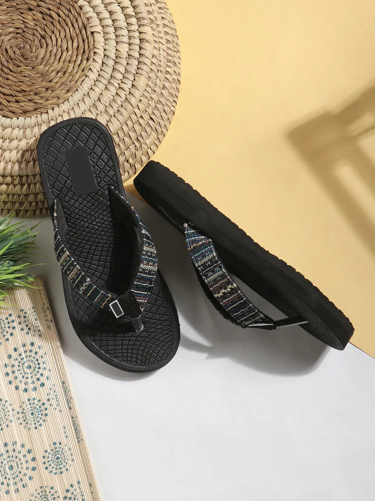 Tomsy Choice Black EVA Slip-On Flip Flop for Women – Lightweight, Comfortable Everyday Footwear