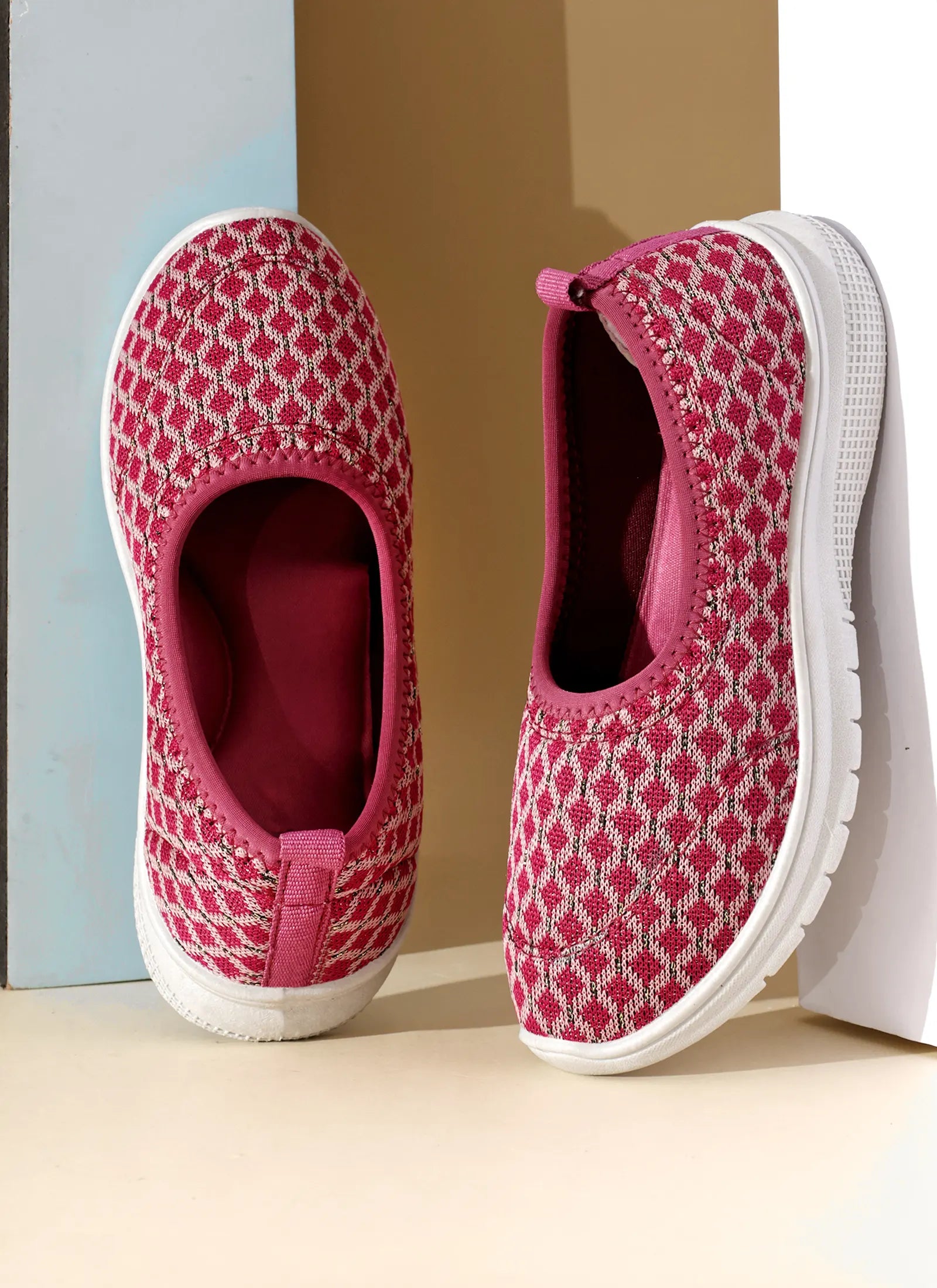 Tomsy Choice Onion Mesh Slip-On Ballerina for Women – Lightweight, Breathable & Comfortable