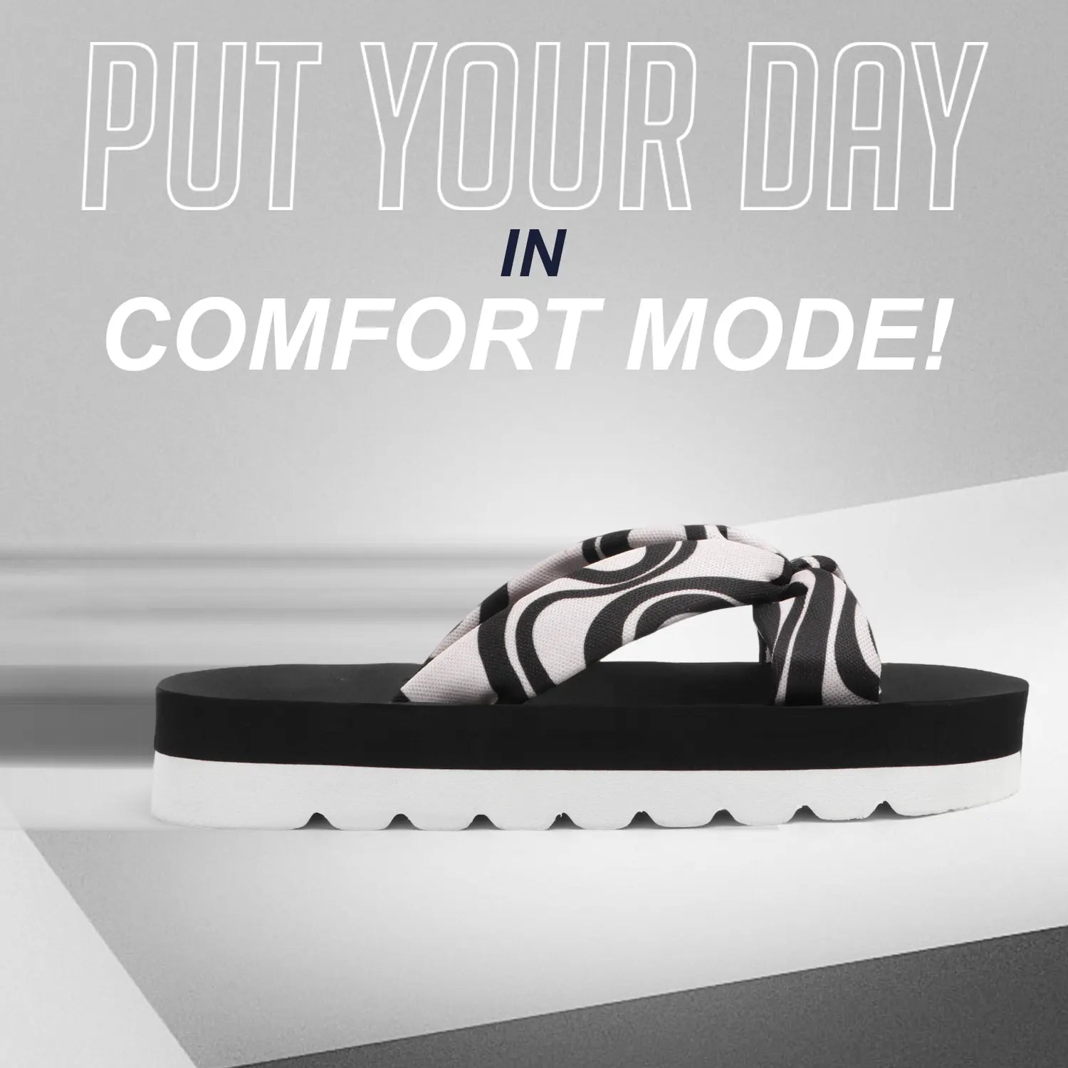 TOMSY CHOICE Synthetic Slip-On Flip Flop for Women – Lightweight & Comfortable Casual Footwear