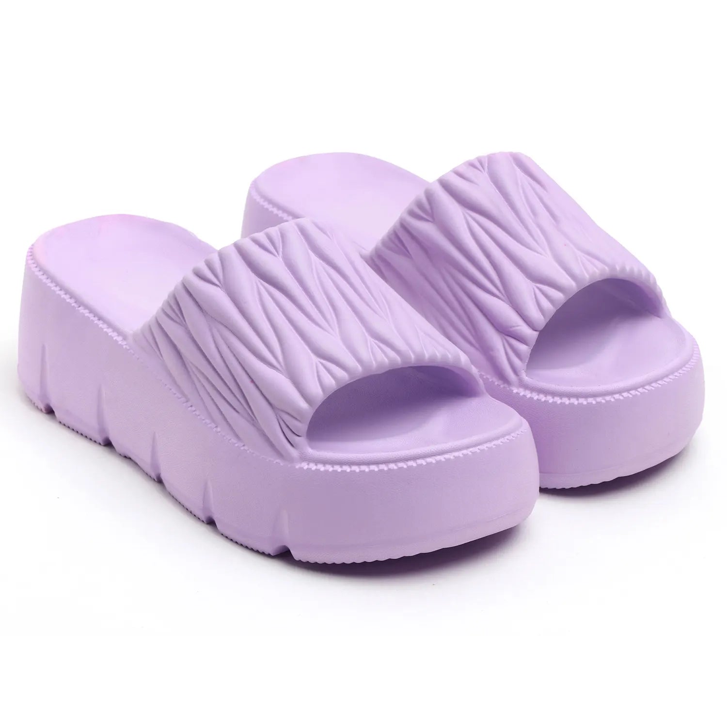 TOMSY CHOICE Women’s Beige EVA Slip On Slider – Lightweight Casual Comfort Slide