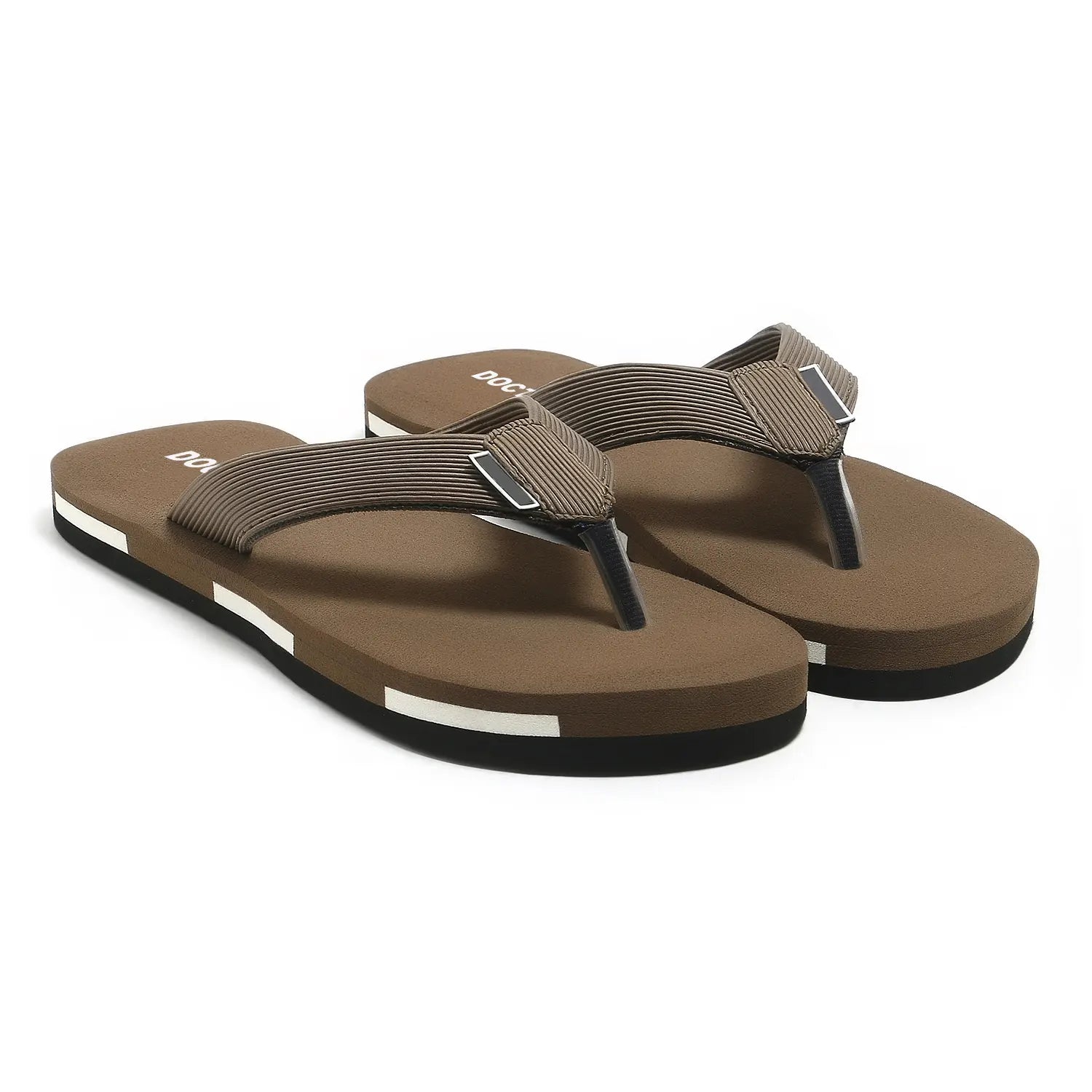 Tomsy Choice Grey Comfort Thong Flip Flops for Men