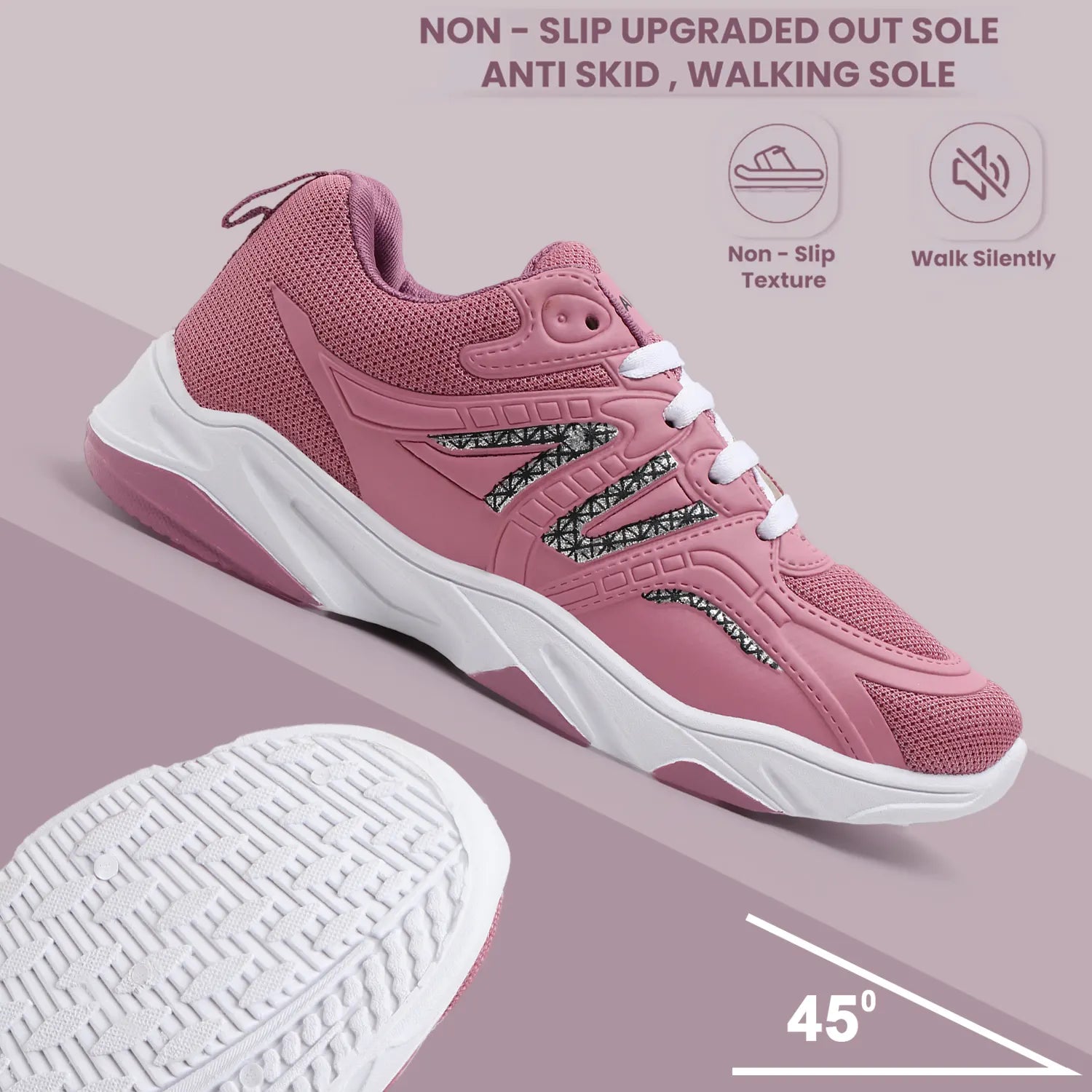 Tomsy Choice MESH Laces Sport Shoes for Women – Lightweight, Breathable & Comfortable