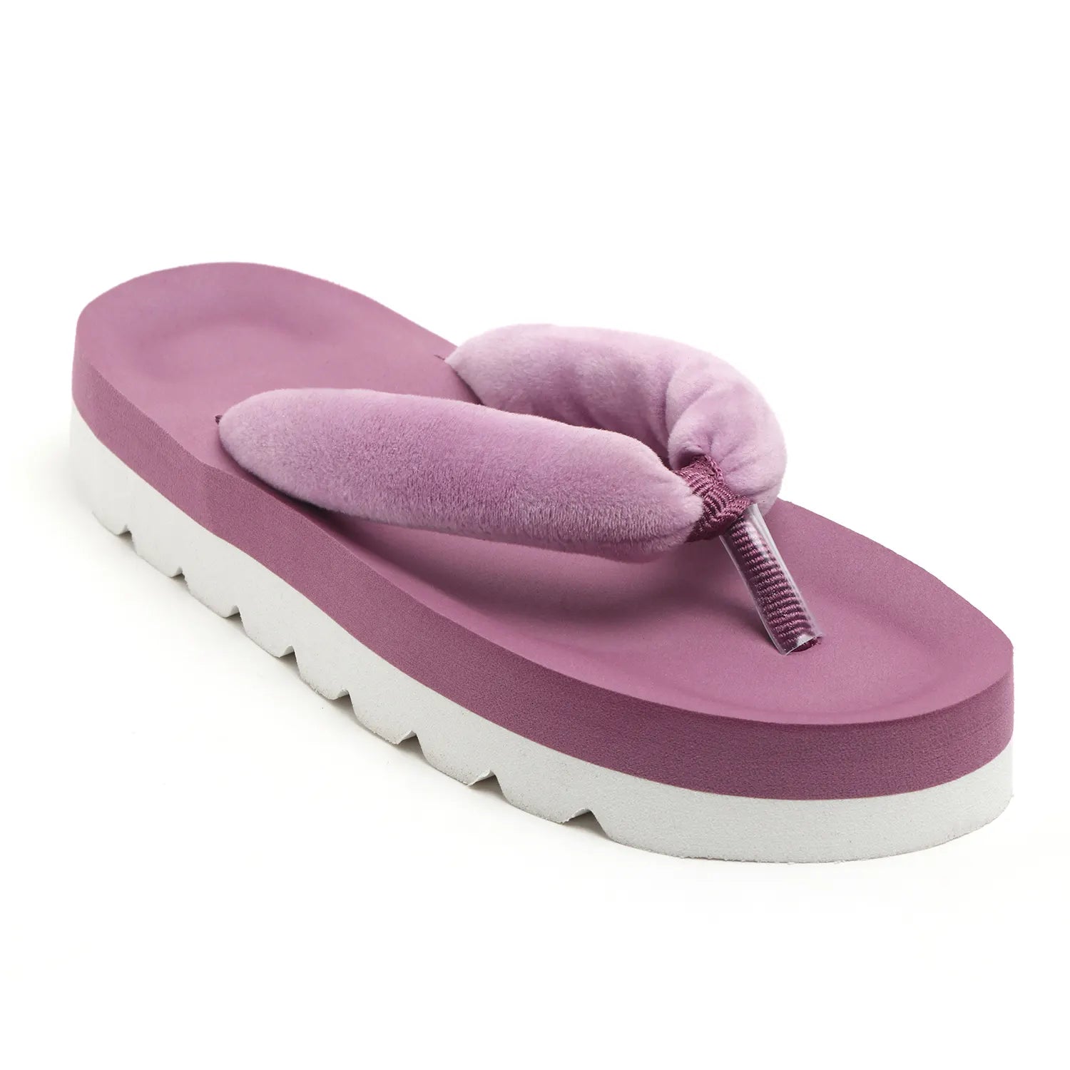 TOMSY CHOICE FUR Slip-On Flip Flop for Women – Cozy & Comfortable Indoor/Outdoor Footwear