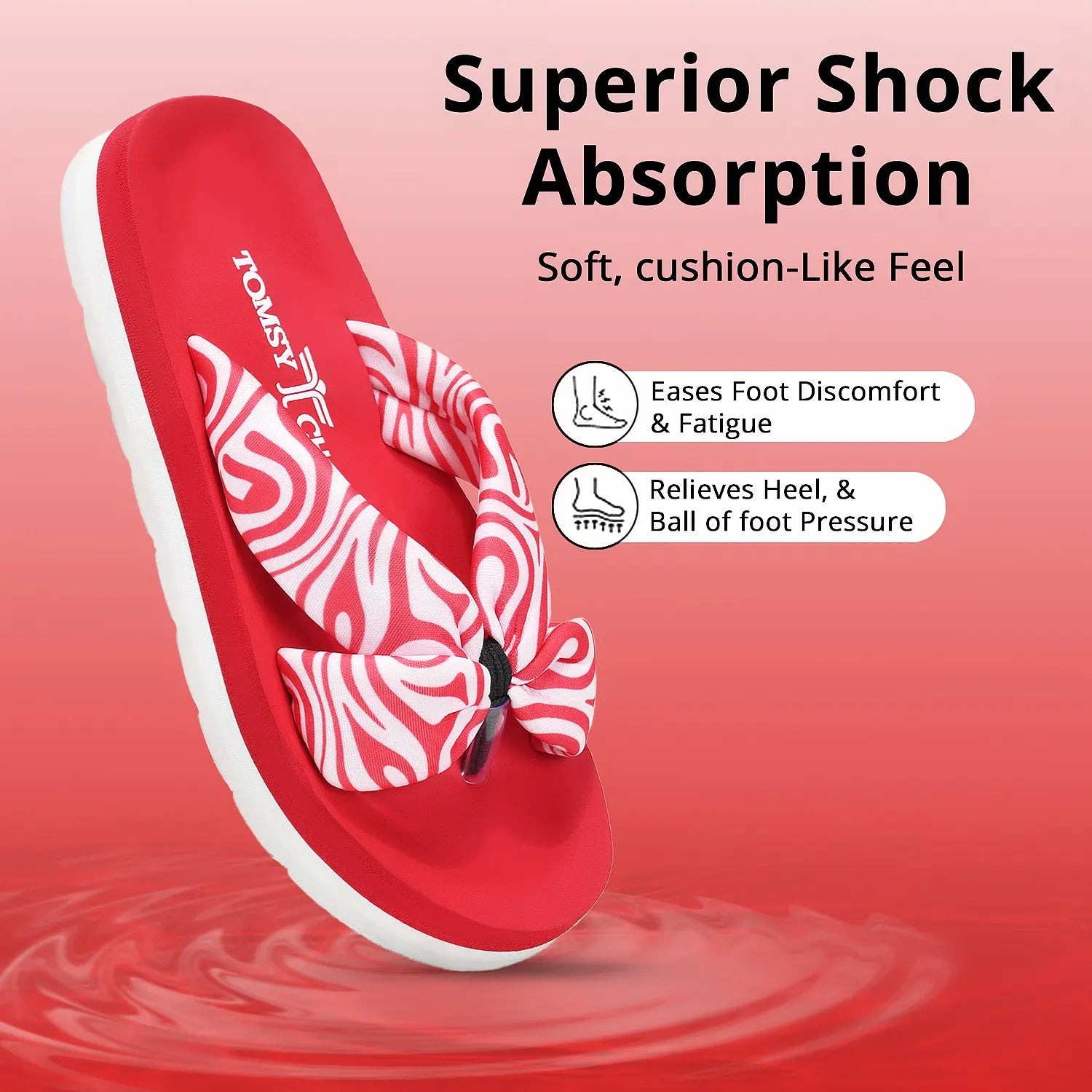 Tomsy Choice Women EVA Flip Flops | Ortho Flip Flop Lightweight & Comfortable Daily Wear Slippers