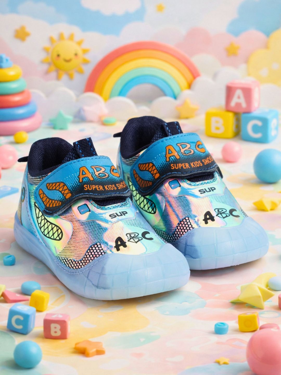 Tomsy Choice Kids Blue Casual Shoes | PVC Sole | Rexine Upper