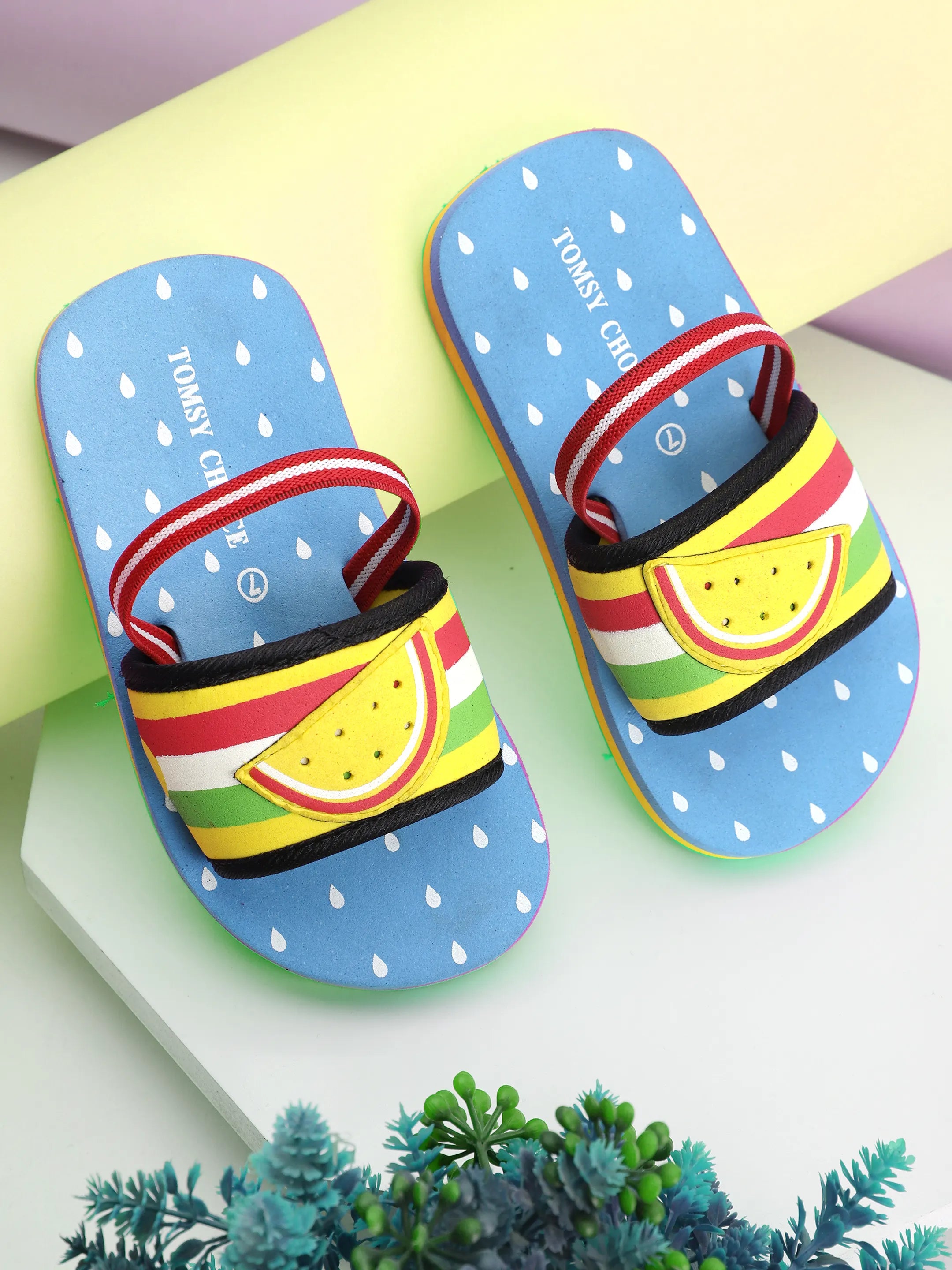 TOMSY CHOICE Kids EVA Sandals for Girls & Boys | Lightweight Comfortable Slip-On Summer Sandals | Anti-Slip Waterproof Casual Footwear for Kids
