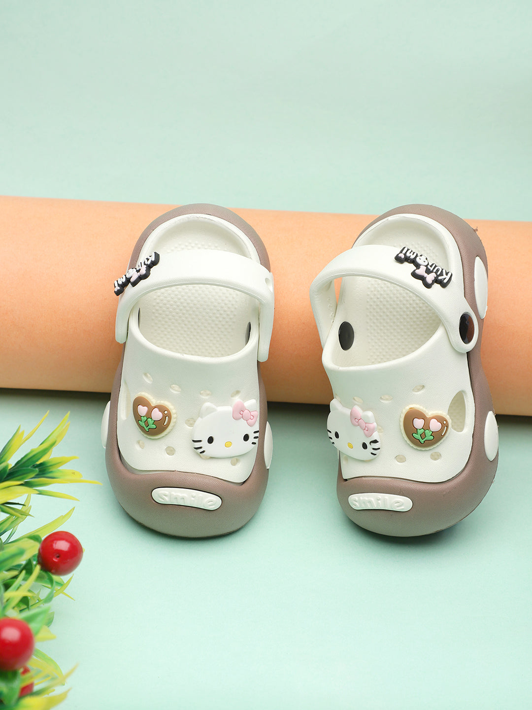 Tomsy Choice Kids Yellow EVA Clogs | Lightweight Comfortable Slip-On Sandals for Boys & Girls