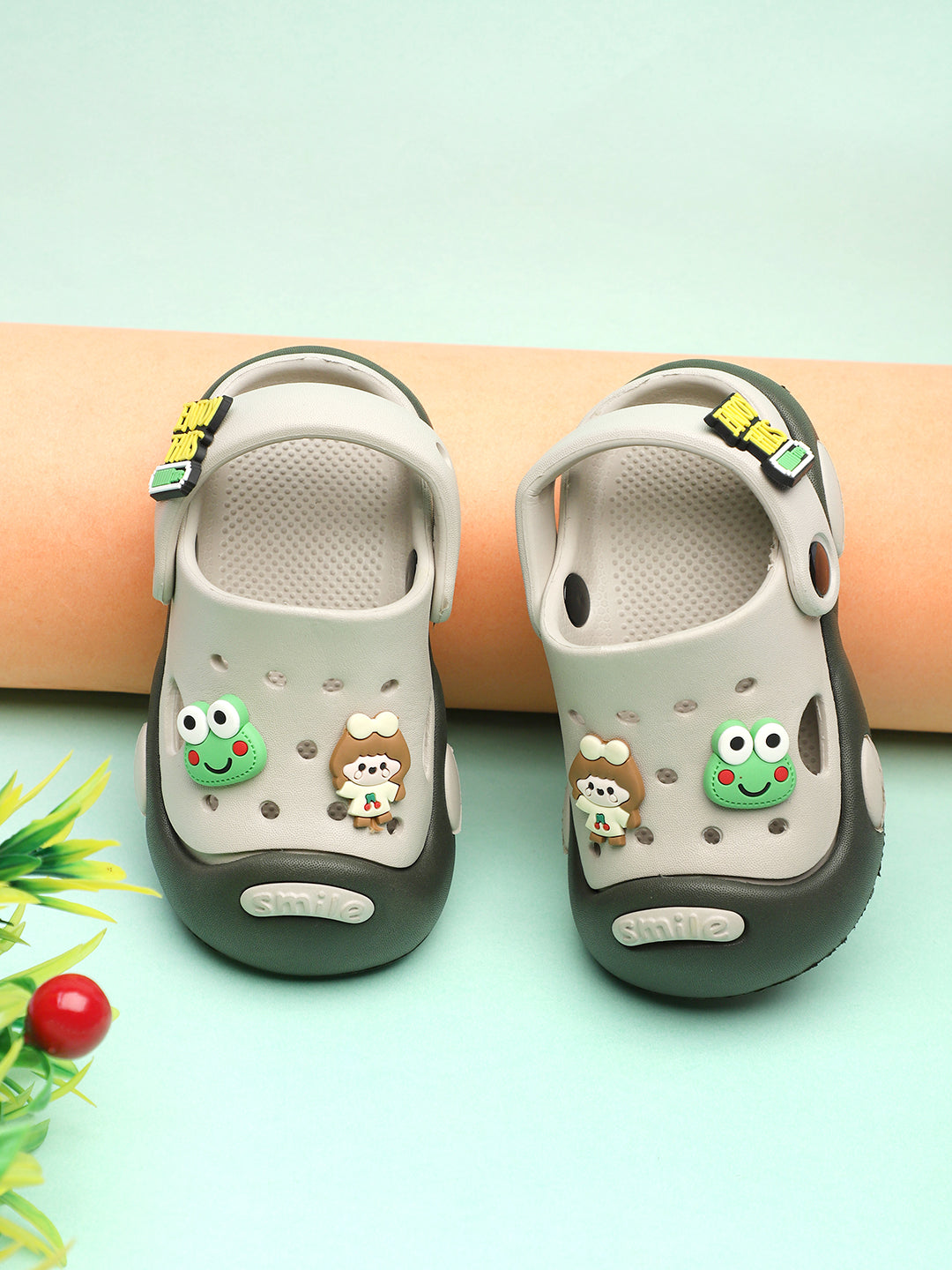 Tomsy Choice Kids Yellow EVA Clogs | Lightweight Comfortable Slip-On Sandals for Boys & Girls