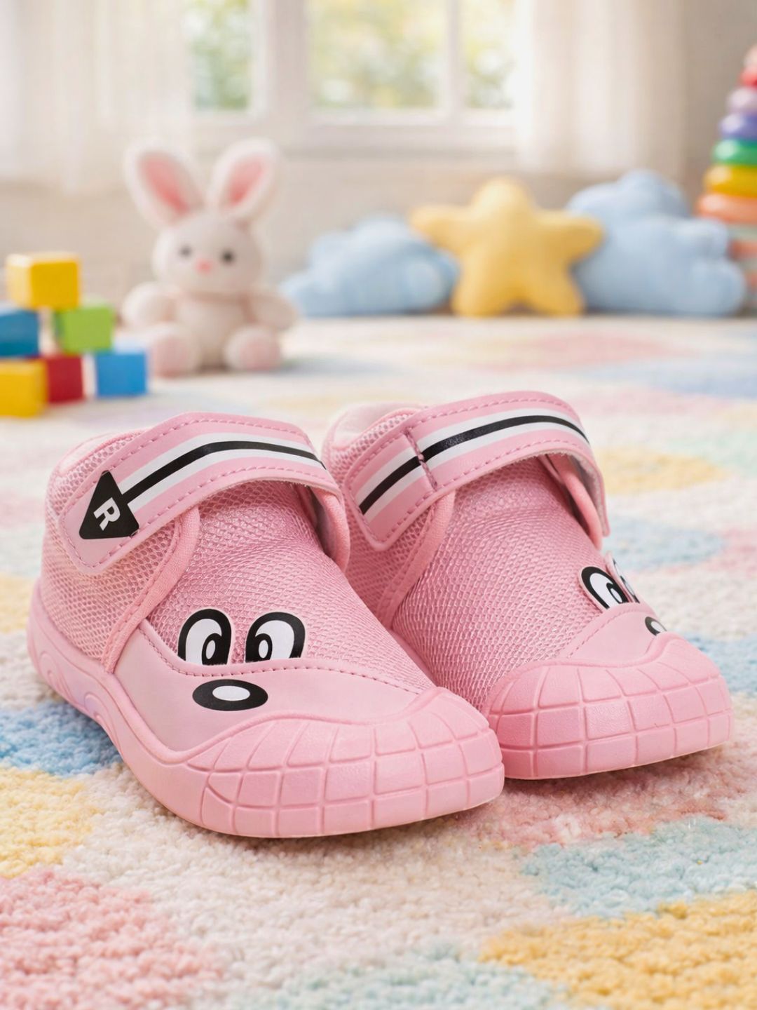 Tomsy Choice Kids Cream Casual Shoes | PVC Sole | Mesh Upper