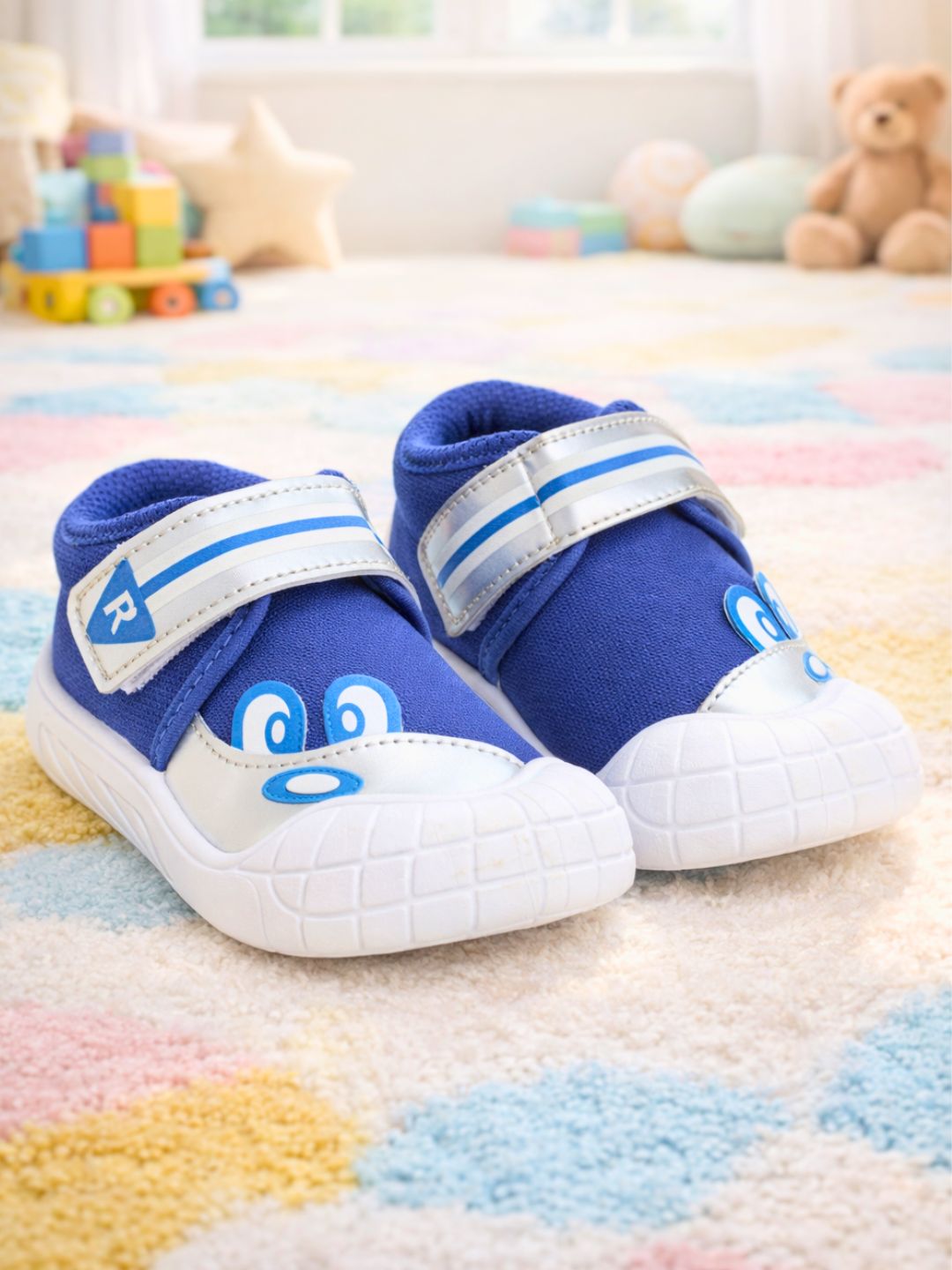 Tomsy Choice Kids Cream Casual Shoes | PVC Sole | Mesh Upper