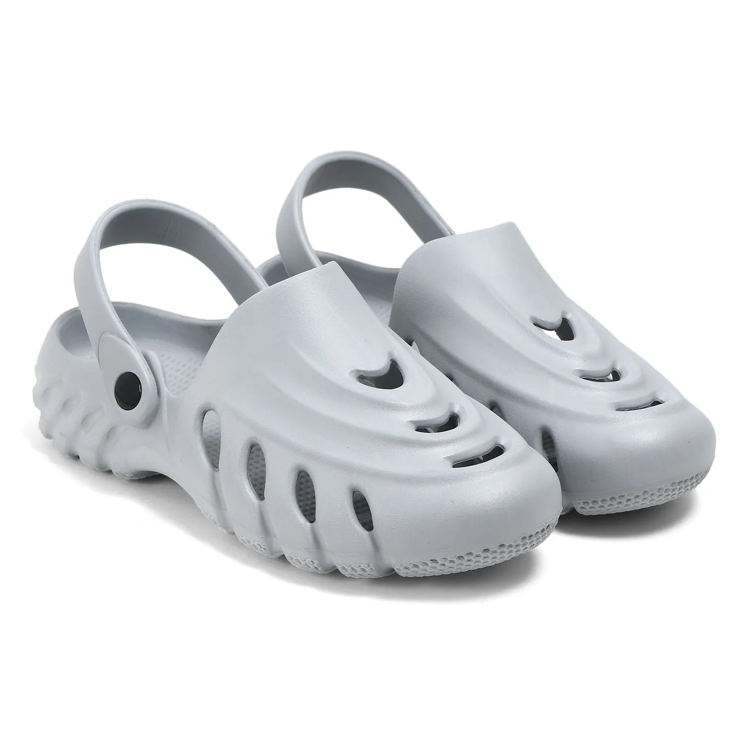 Tomsy Choice Grey Comfort Clogs for Daily Wear