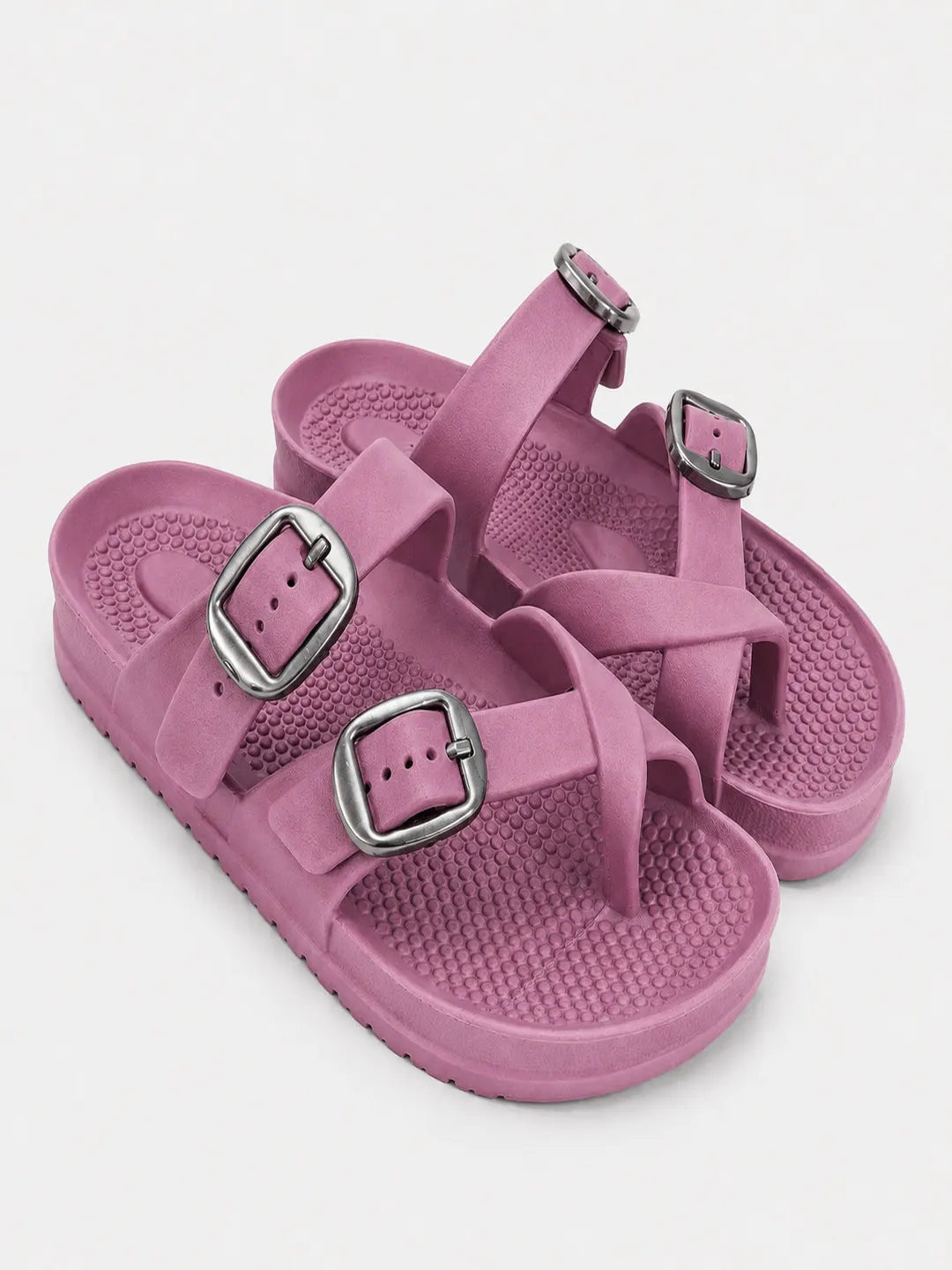 Tomsy Choice EVA Slip-On Casual Sandals for Women | Lightweight Comfortable Daily Wear Flats