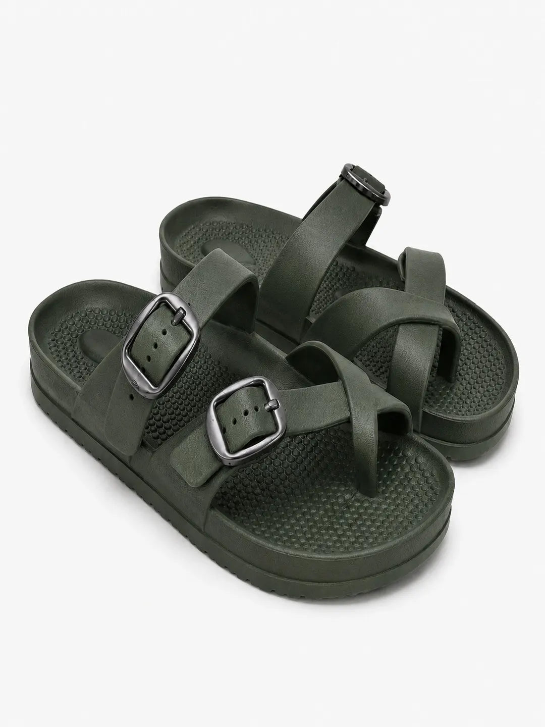 Tomsy Choice EVA Slip-On Casual Sandals for Women | Lightweight Comfortable Daily Wear Flats