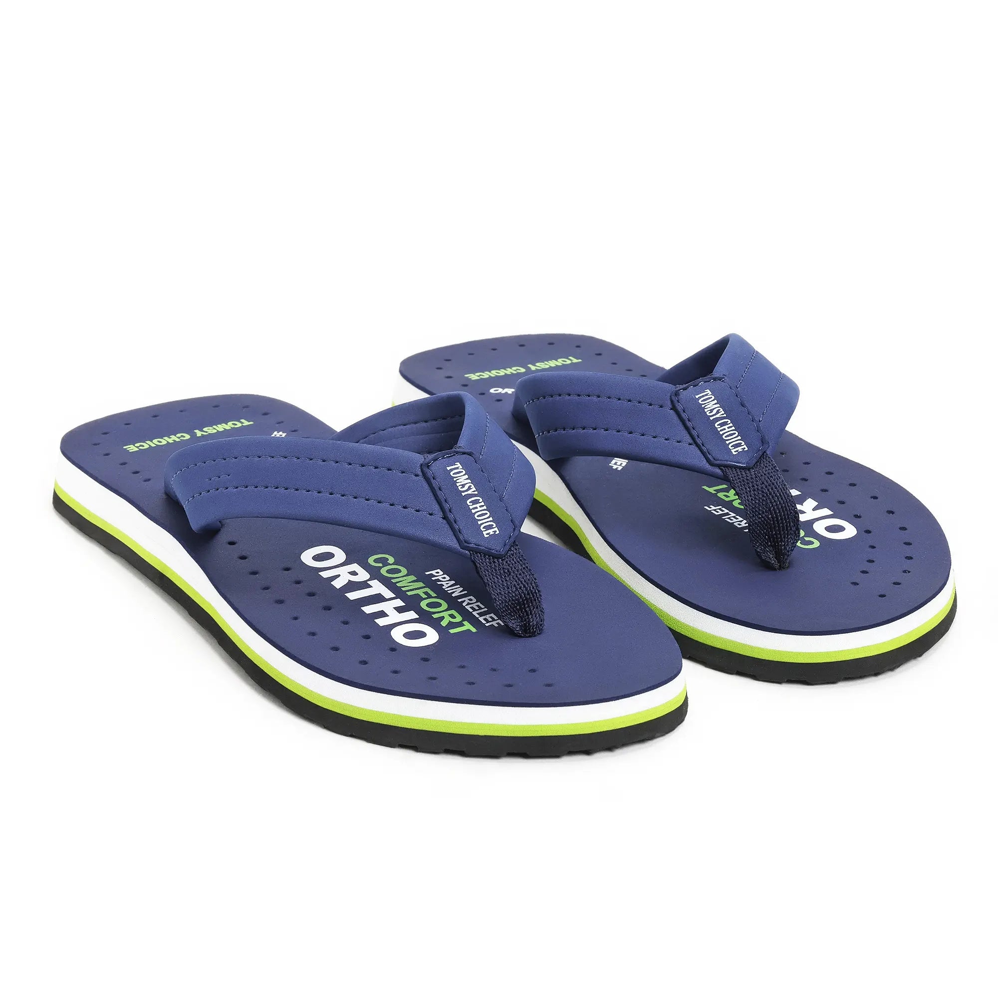 TOMSY CHOICE EVA Ortho Flip Flops for Mens | Orthopedic Comfort Slippers | Lightweight Cushioned Footbed | Anti-Slip Sole | & Walking Use