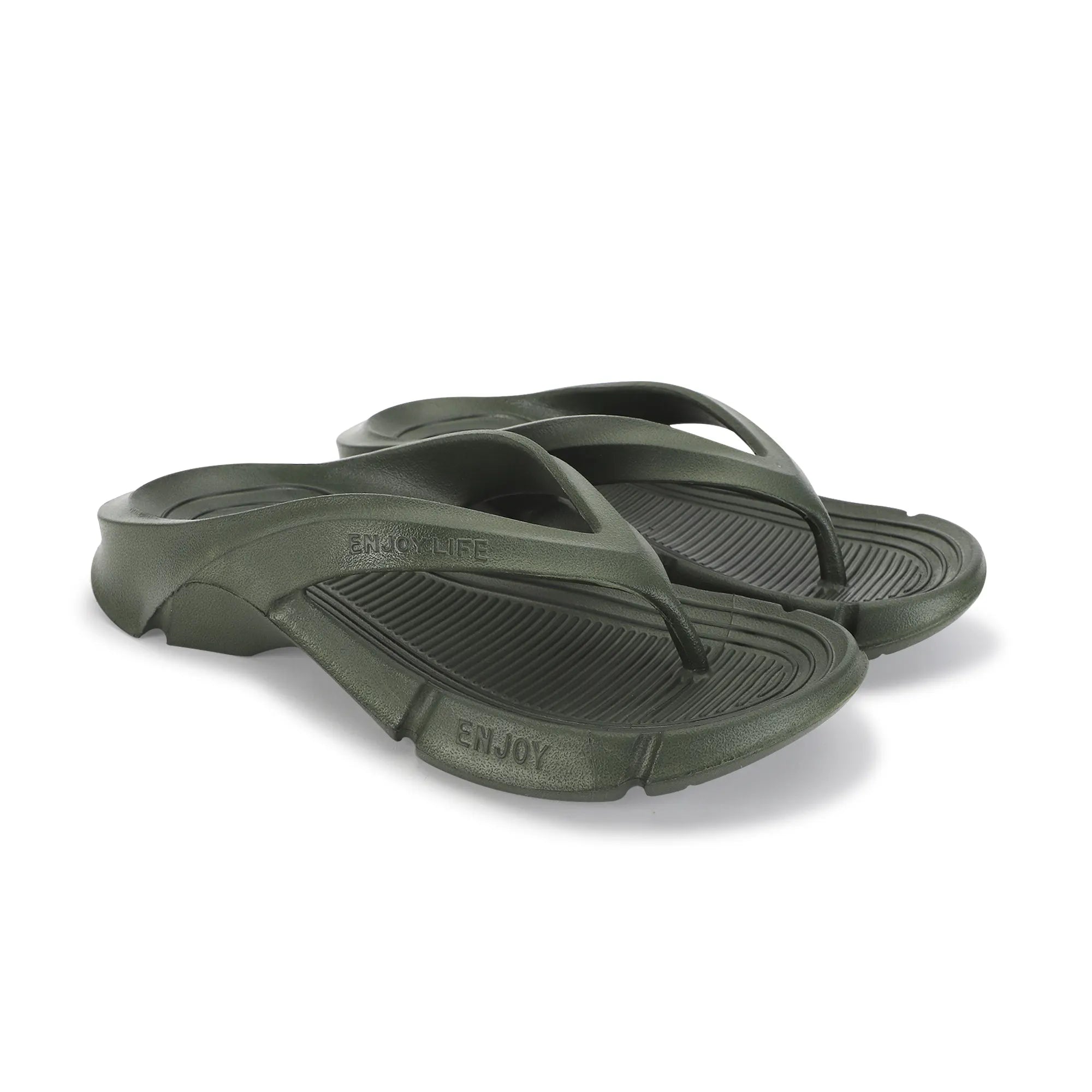 Tomsy Choice Stylish Black Thong Flip Flops for Daily Wear