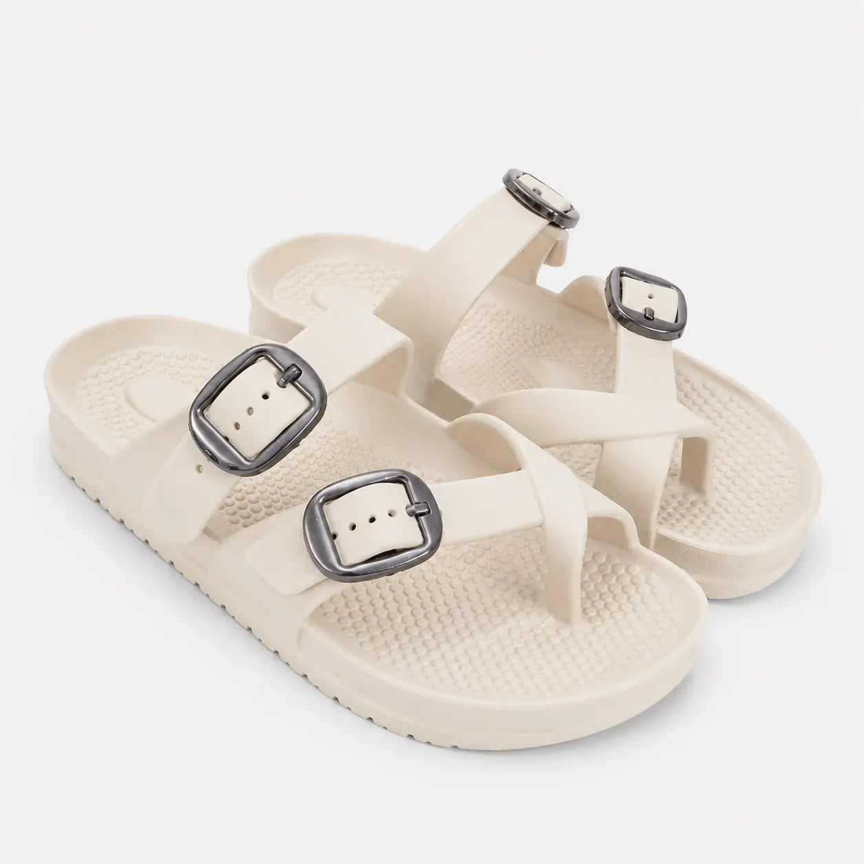 Tomsy Choice EVA Slip-On Casual Sandals for Women | Lightweight Comfortable Daily Wear Flats