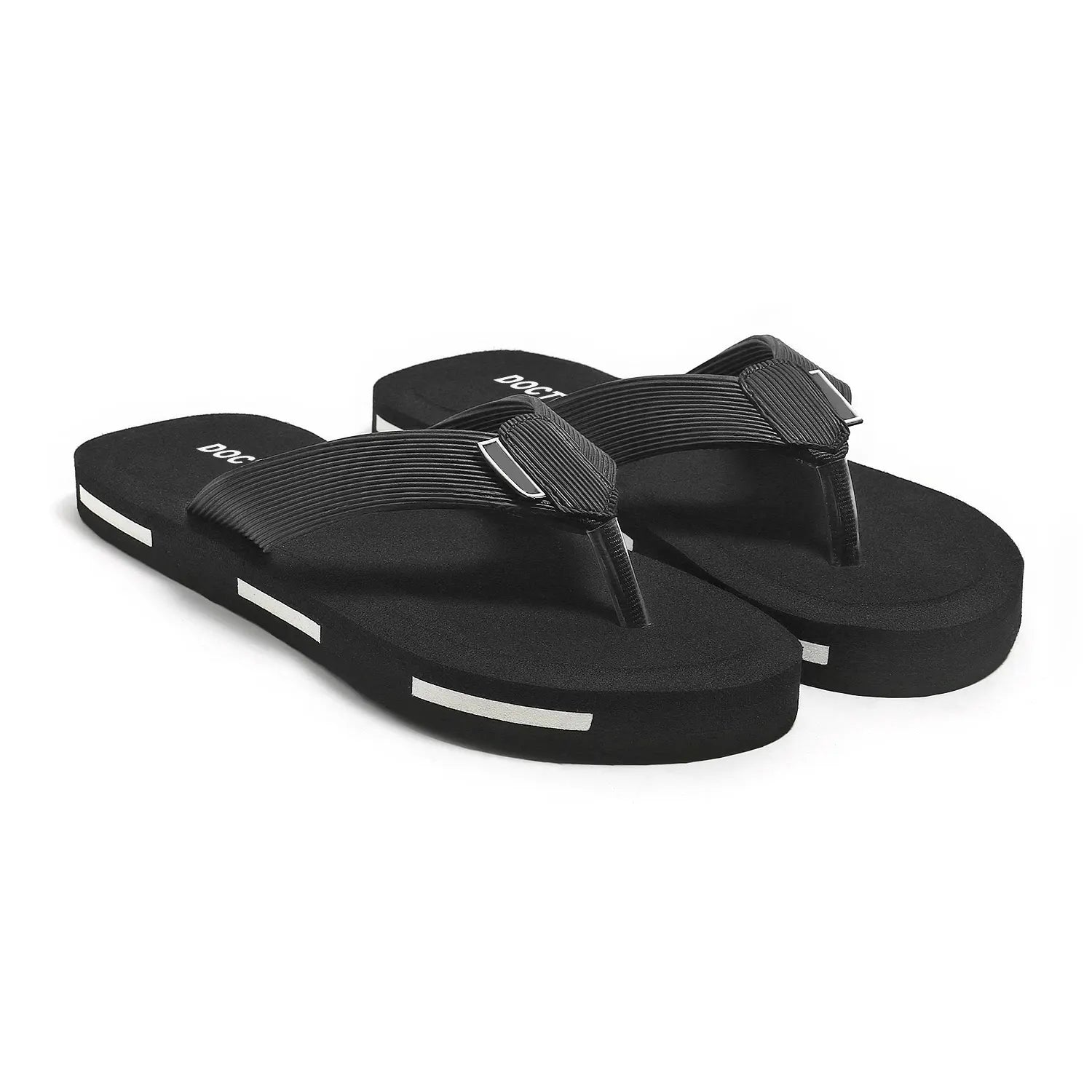 Tomsy Choice Grey Comfort Thong Flip Flops for Men