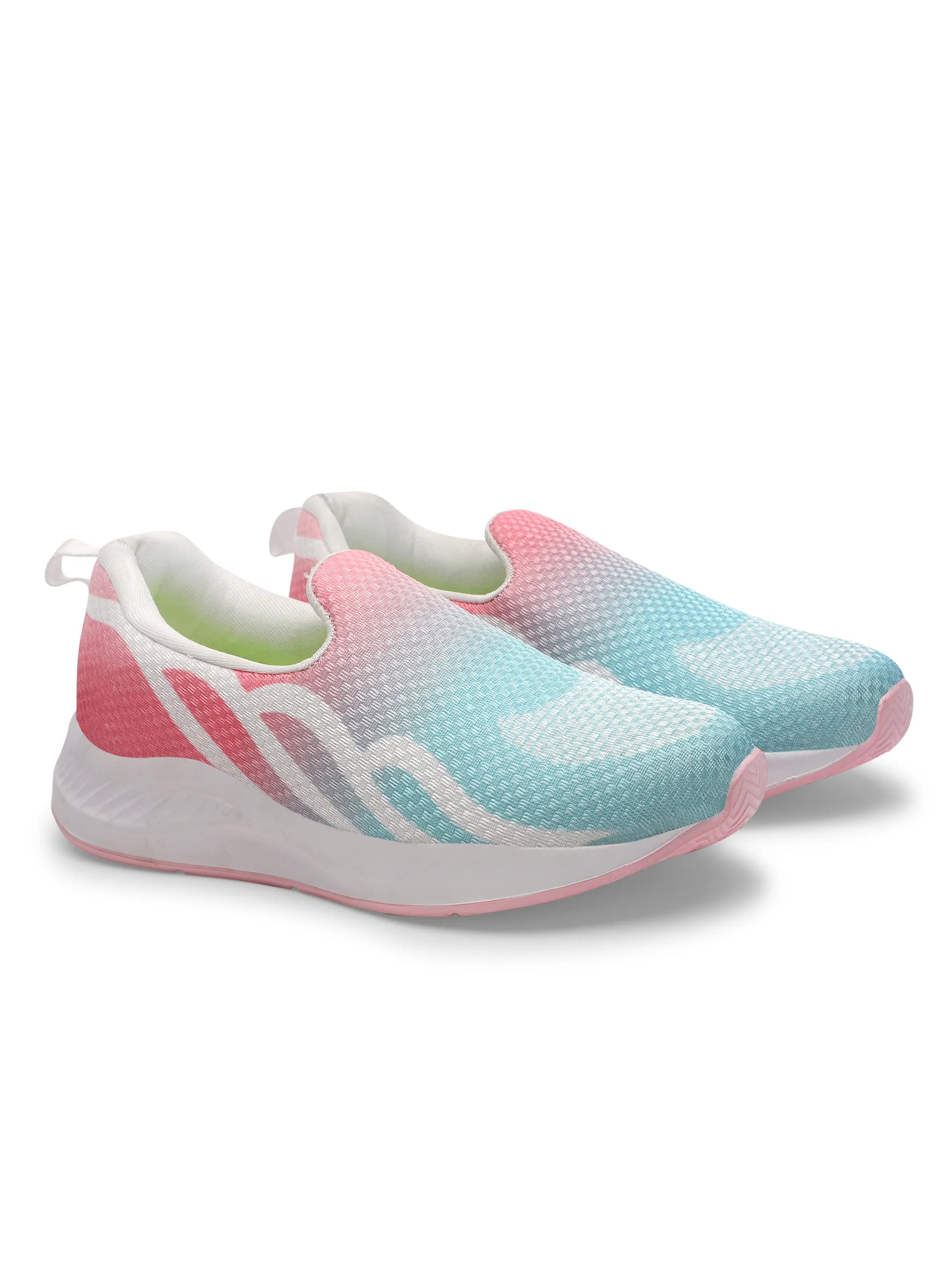 TOMSY CHOICE Women White EVA Running Shoes | Lightweight Comfortable Sports Shoes for Women | Breathable Walking & Gym Sneakers | Anti-Slip Casual Everyday Running Shoes