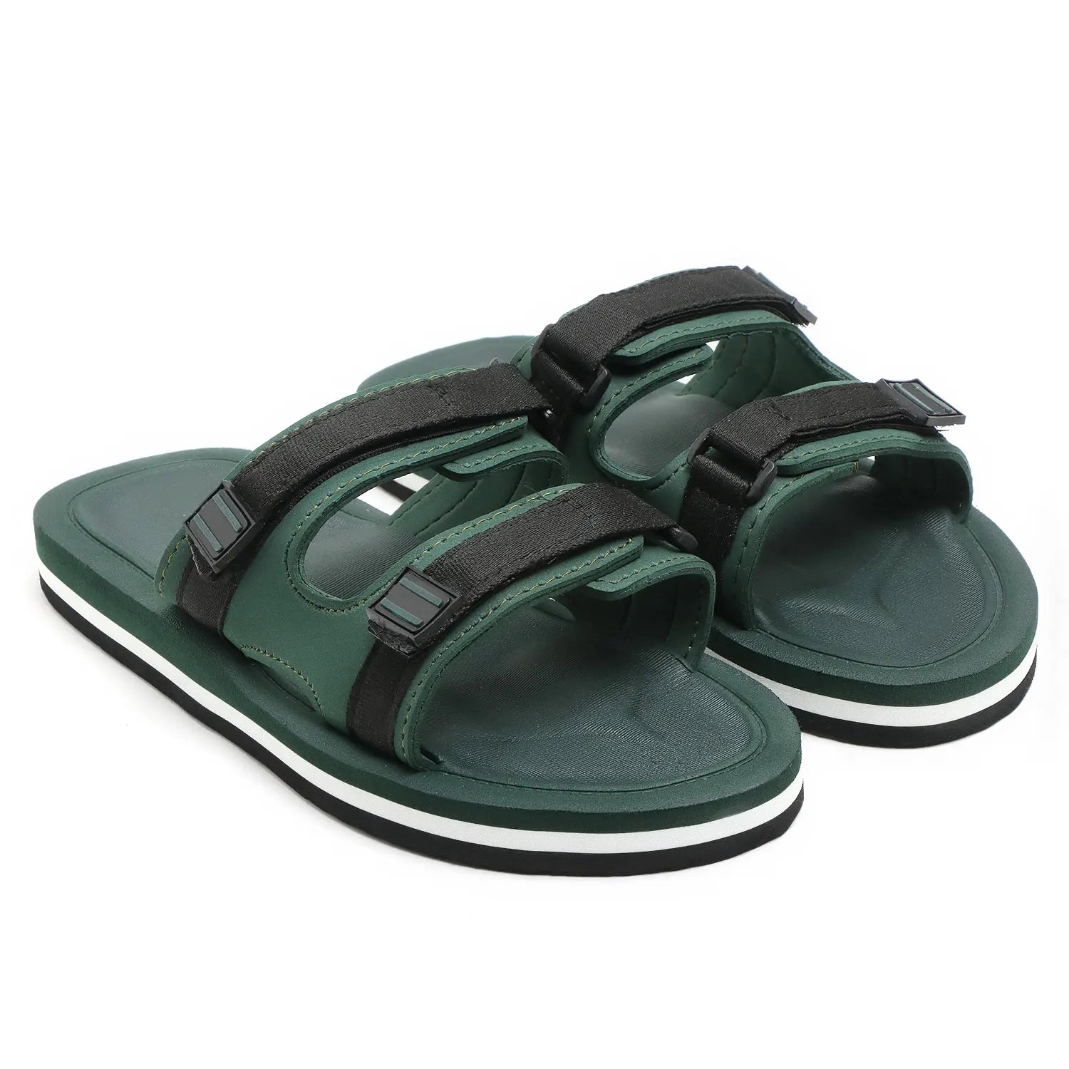 TOMSY CHOICE Green EVA Sliderss for Men | Soft & Lightweight EVA Sole | Comfortable Slippers for Indoor & Outdoor Use