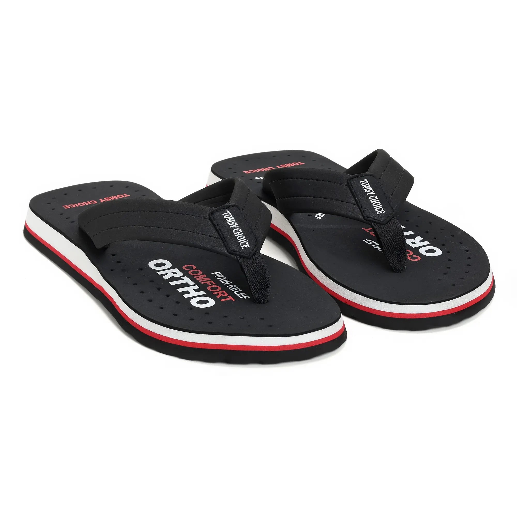 TOMSY CHOICE EVA Ortho Flip Flops for Mens | Orthopedic Comfort Slippers | Lightweight Cushioned Footbed | Anti-Slip Sole | & Walking Use