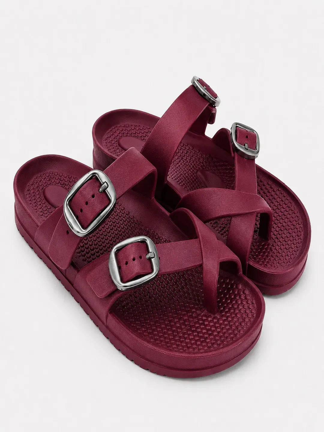 Tomsy Choice EVA Slip-On Casual Sandals for Women | Lightweight Comfortable Daily Wear Flats