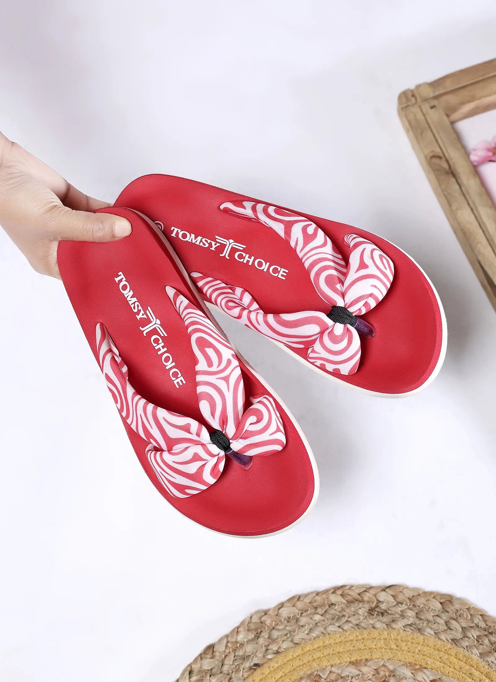 Tomsy Choice Women EVA Flip Flops | Ortho Flip Flop Lightweight & Comfortable Daily Wear Slippers