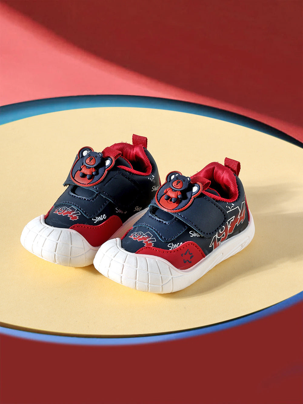 Tomsy Choice Kids Red Casual Shoes | PVC Sole | Rexine Upper