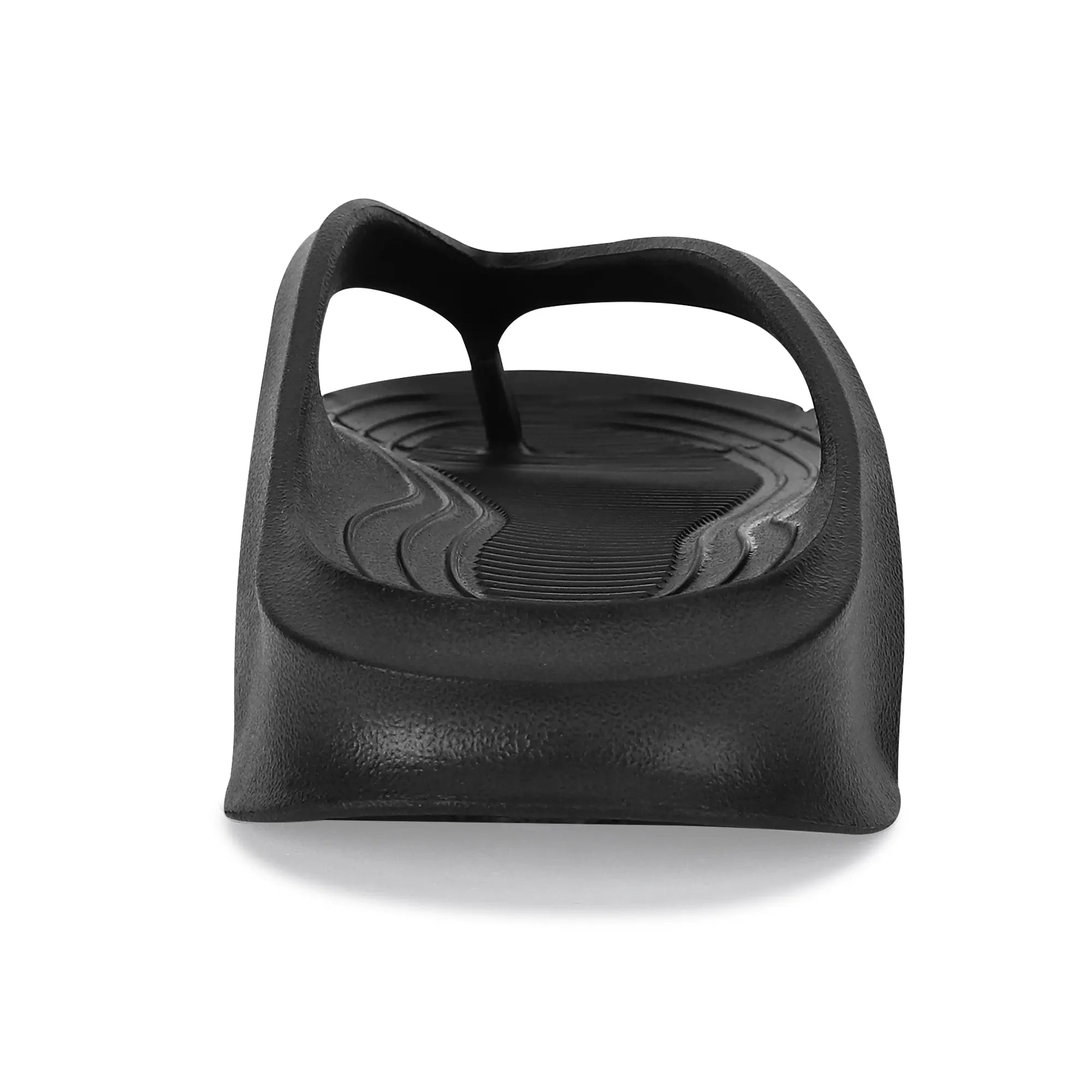 Tomsy Choice Stylish Black Thong Flip Flops for Daily Wear