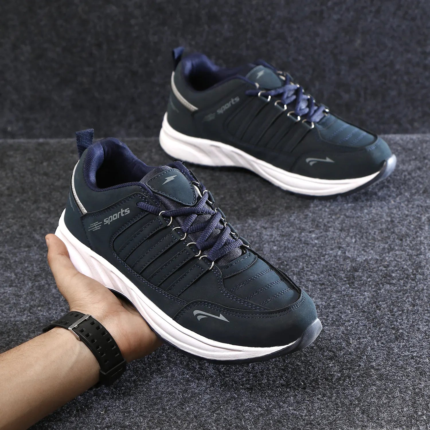 Tomsy Choice Trendy Navy Blue Lifestyle Shoes for Everyday Wear