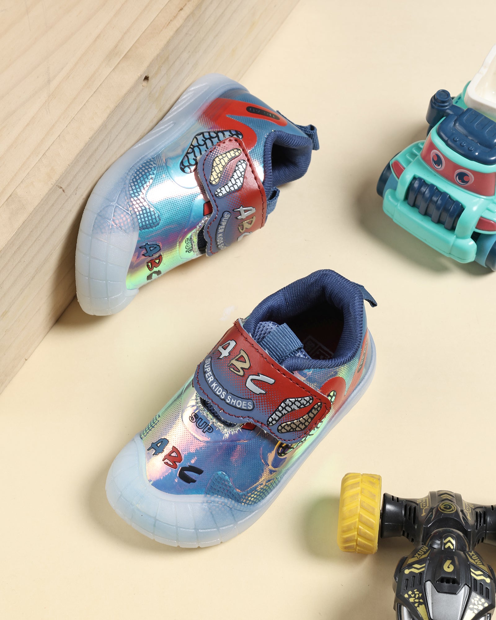 Tomsy Choice Kids Blue Casual Shoes | PVC Sole | Rexine Upper