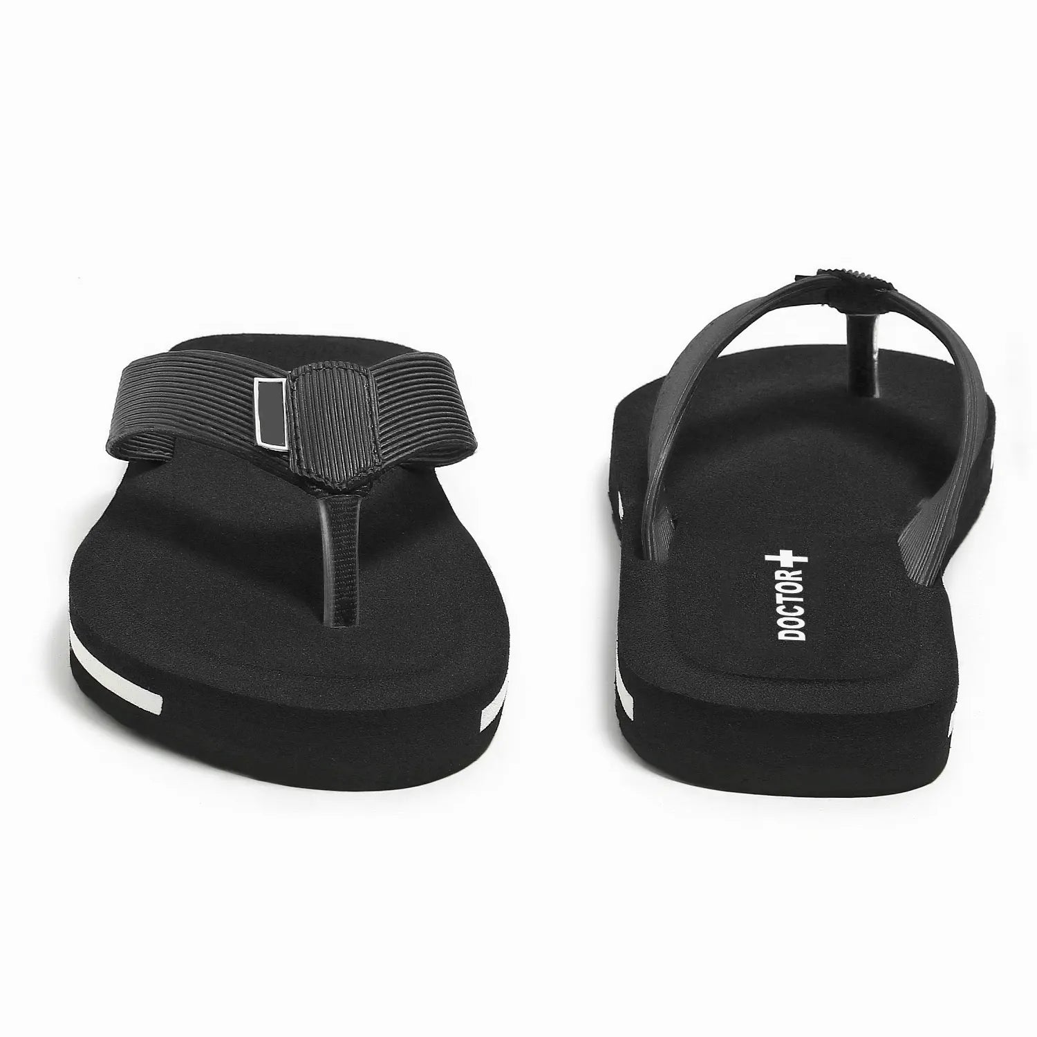 Tomsy Choice Grey Comfort Thong Flip Flops for Men