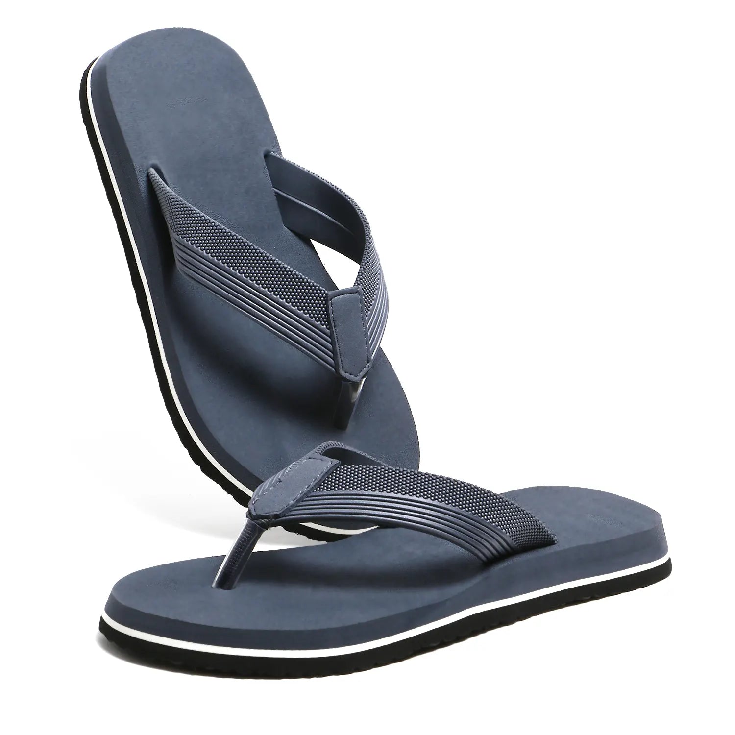 Tomsy Choice Grey Thong Flip Flops for Men
