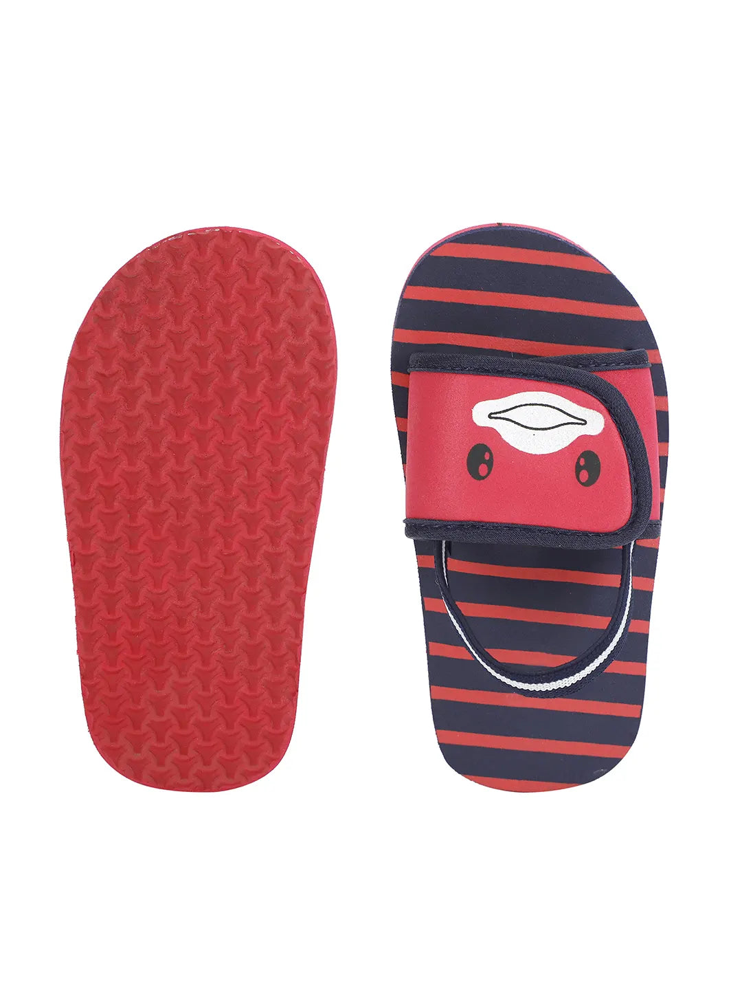 TOMSY CHOICE Kids Red EVA Sandals for Boys & Girls | Lightweight Comfortable Slip-On Summer Sandals | Anti-Slip Waterproof Casual Footwear for Kids