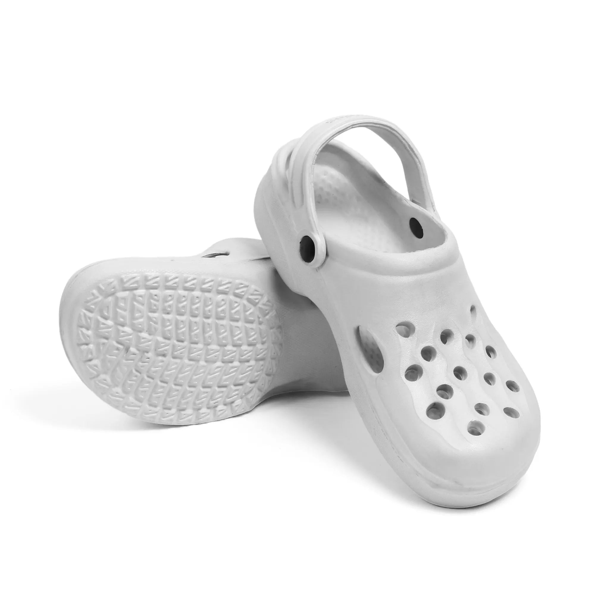 Tomsy Choice Stylish Grey Casual Clogs for Daily Wear