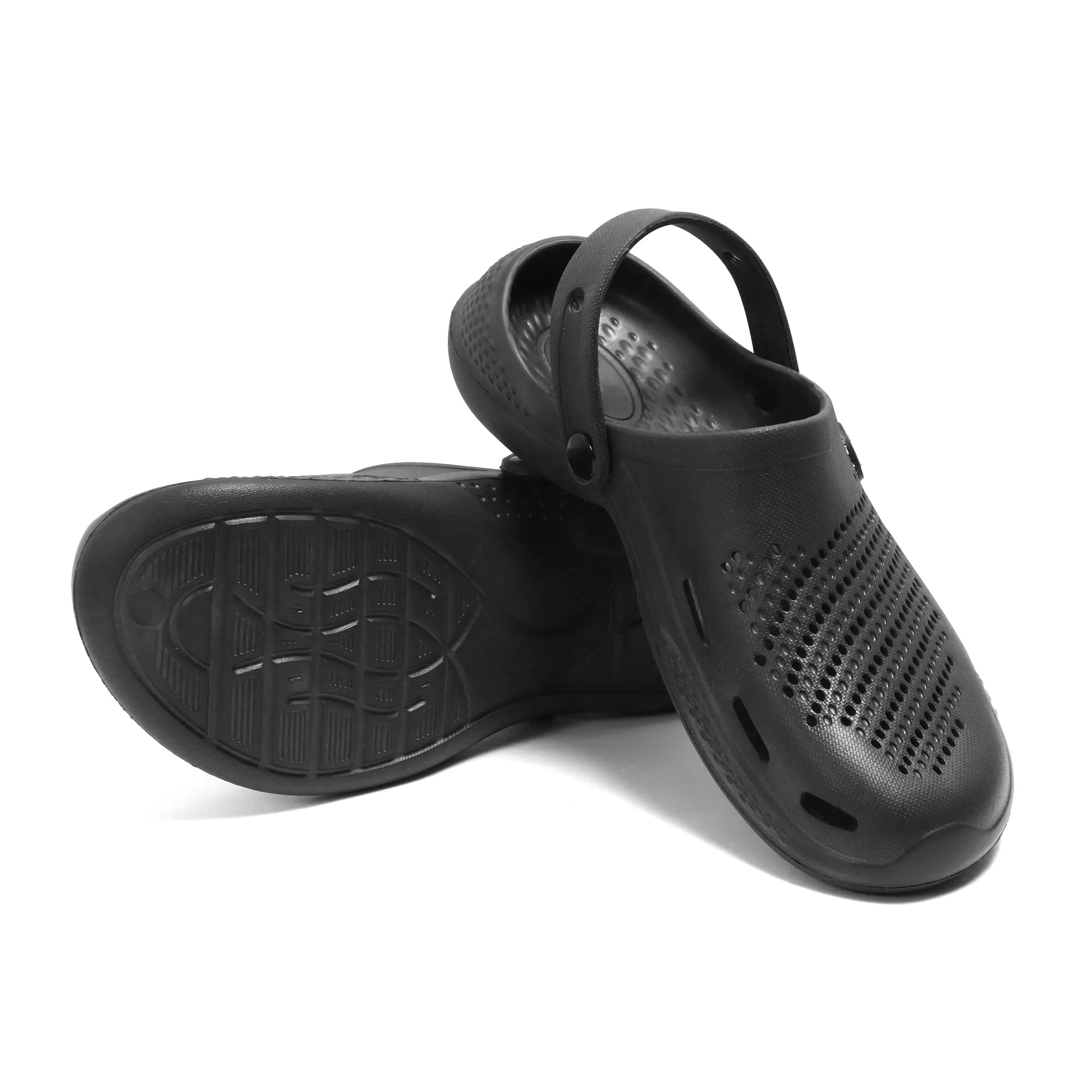 Tomsy Choice Black Comfort Clogs for Daily Wear