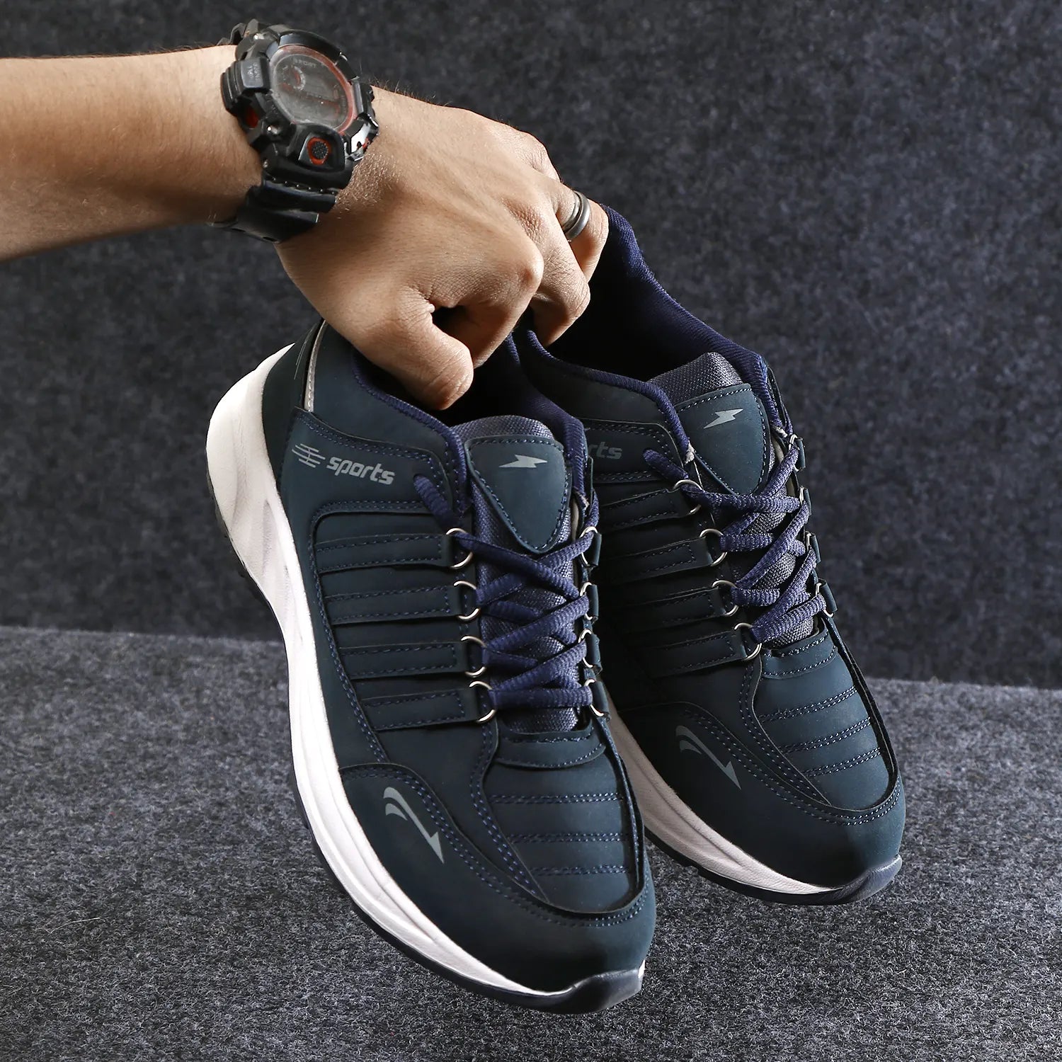 Tomsy Choice Trendy Navy Blue Lifestyle Shoes for Everyday Wear