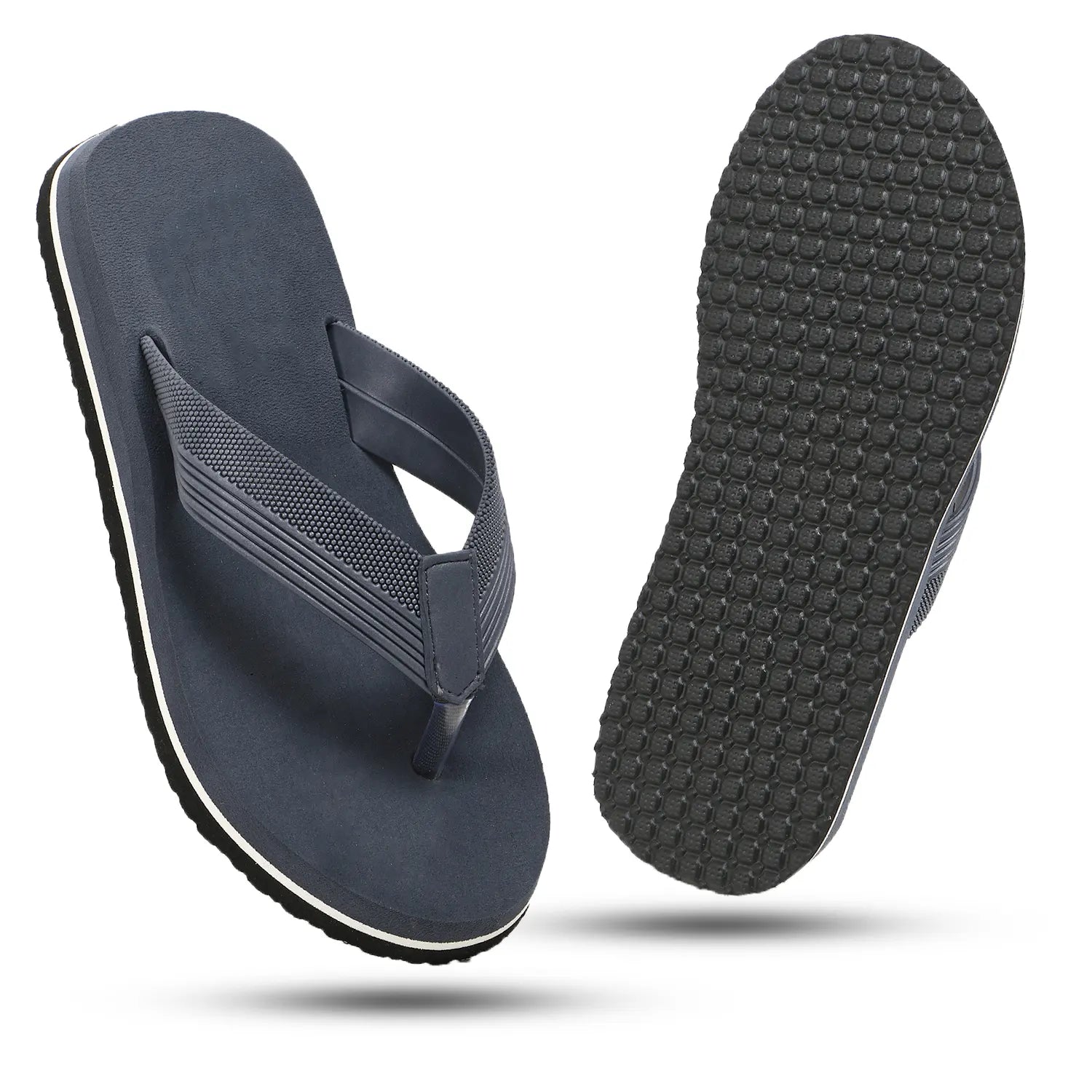 Tomsy Choice Grey Thong Flip Flops for Men