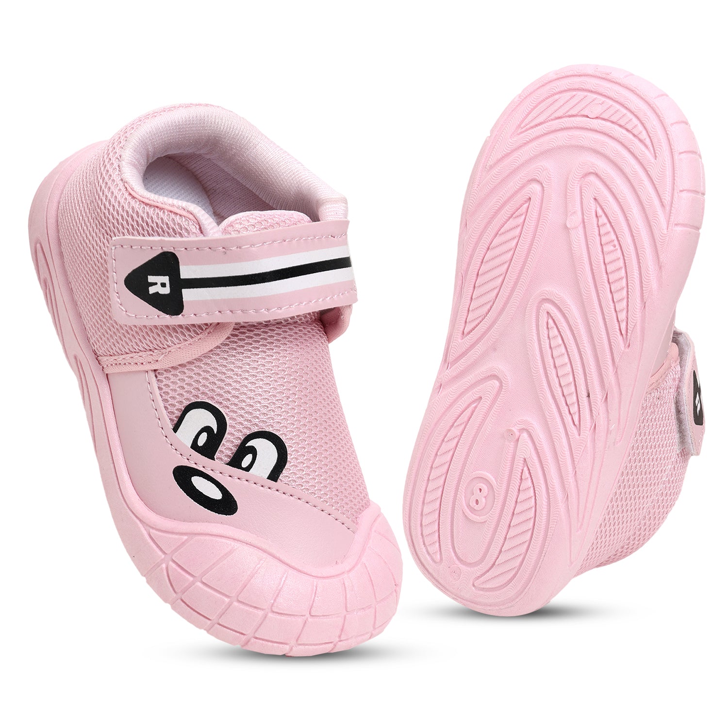 Tomsy Choice Kids Cream Casual Shoes | PVC Sole | Mesh Upper