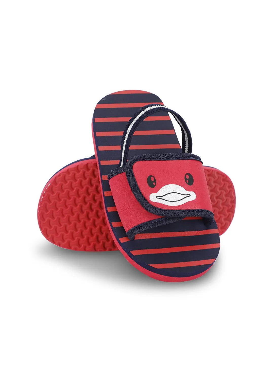 TOMSY CHOICE Kids Red EVA Sandals for Boys & Girls | Lightweight Comfortable Slip-On Summer Sandals | Anti-Slip Waterproof Casual Footwear for Kids