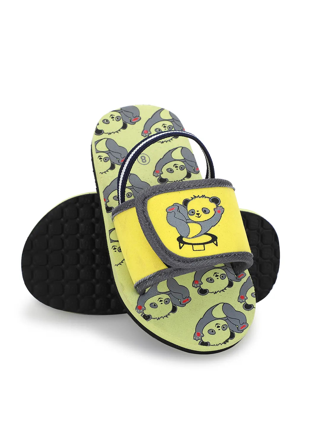 TOMSY CHOICE Kids Yellow EVA Sandals for Boys & Girls | Lightweight Comfortable Slip-On Summer Sandals | Anti-Slip Waterproof Casual Footwear for Kids